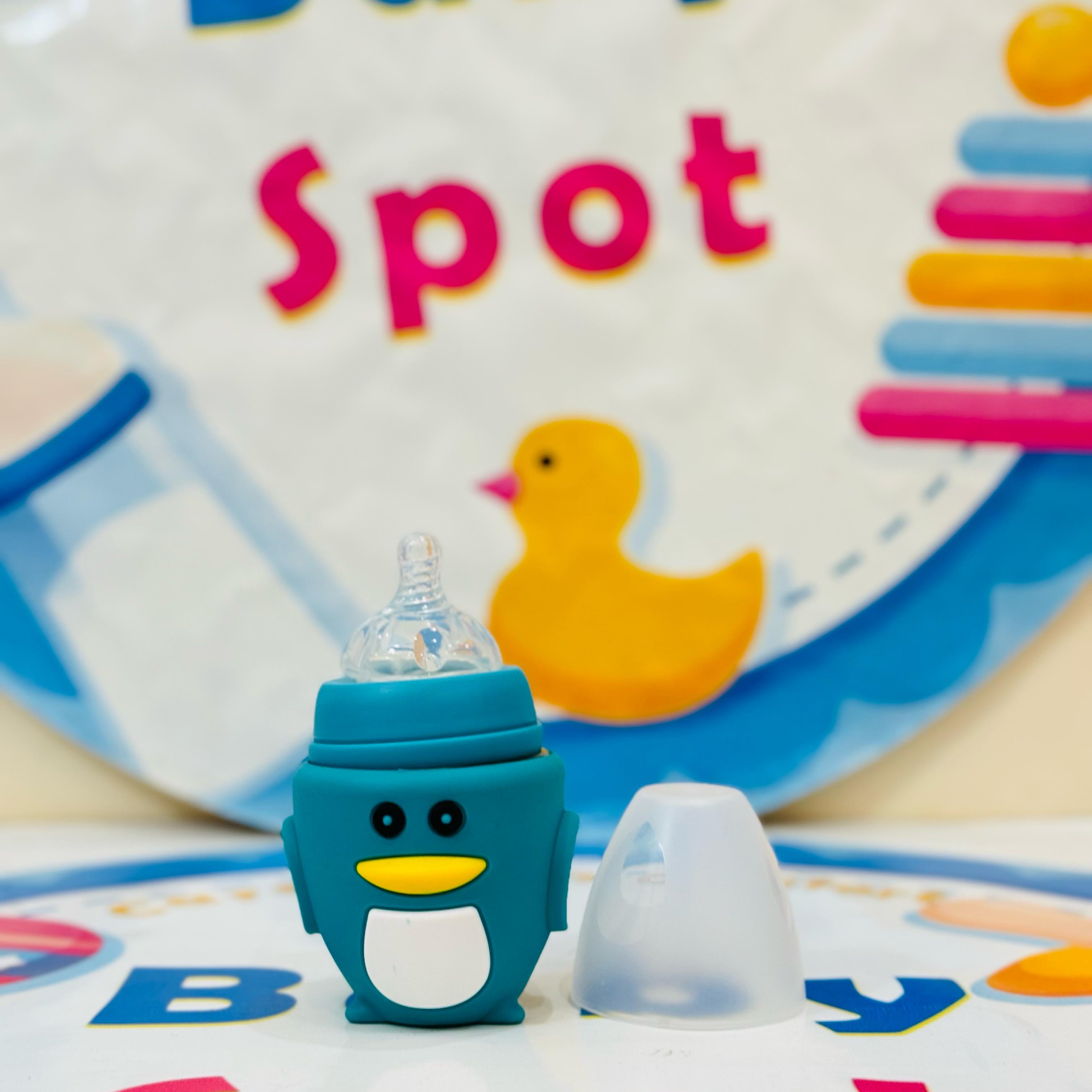 🍼✨ Premium Range Baby Glass Feeder Collection with Silicone Cover ✨🍼

Ensure safe and comfortable feeding with our baby glass feeder – designed with a protective silicone cover for extra grip and safety! 👶💖

💖 Product Features:

✔️ Premium Quality: Made from high-quality glass – BPA-free and safe for babies.
✔️ Silicone Cover: Provides extra protection and a non-slip grip.
✔️ Easy to Clean: Resistant to stains and odors – perfect for everyday use.
✔️ Perfect Size: 120ml capacity – ideal for newborns an