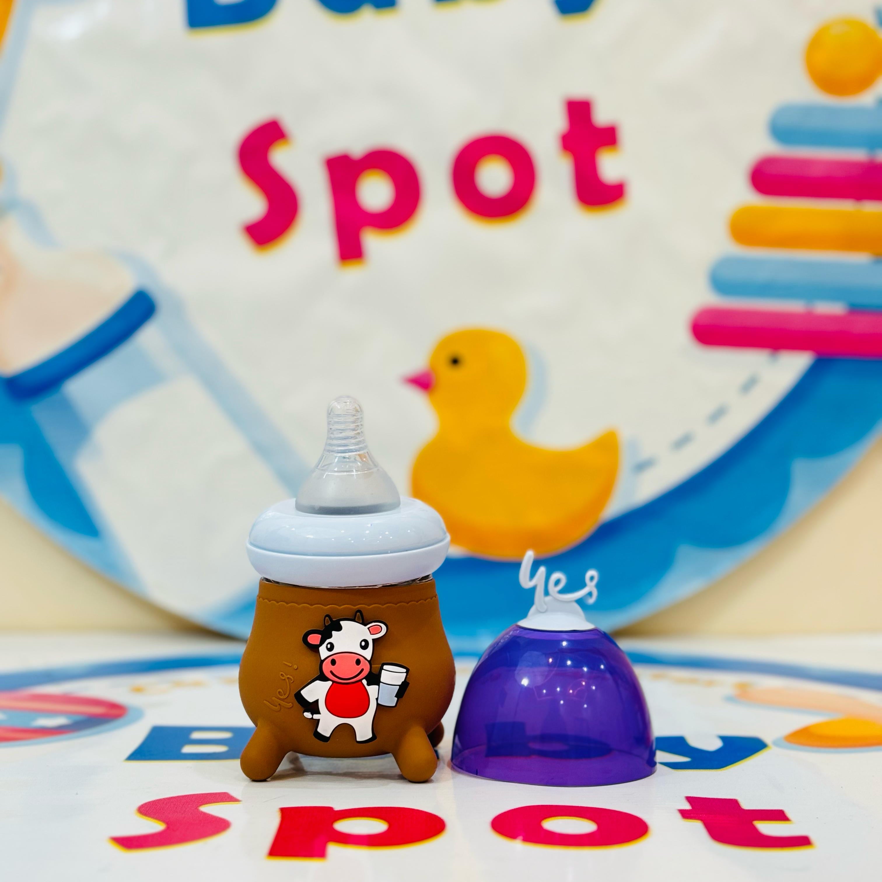 🍼✨ Premium Range Baby Glass Feeder Collection with Silicone Cover ✨🍼

Ensure safe and comfortable feeding with our baby glass feeder – designed with a protective silicone cover for extra grip and safety! 👶💖

💖 Product Features:

✔️ Premium Quality: Made from high-quality glass – BPA-free and safe for babies.
✔️ Silicone Cover: Provides extra protection and a non-slip grip.
✔️ Easy to Clean: Resistant to stains and odors – perfect for everyday use.
✔️ Perfect Size: 120ml capacity – ideal for newborns an