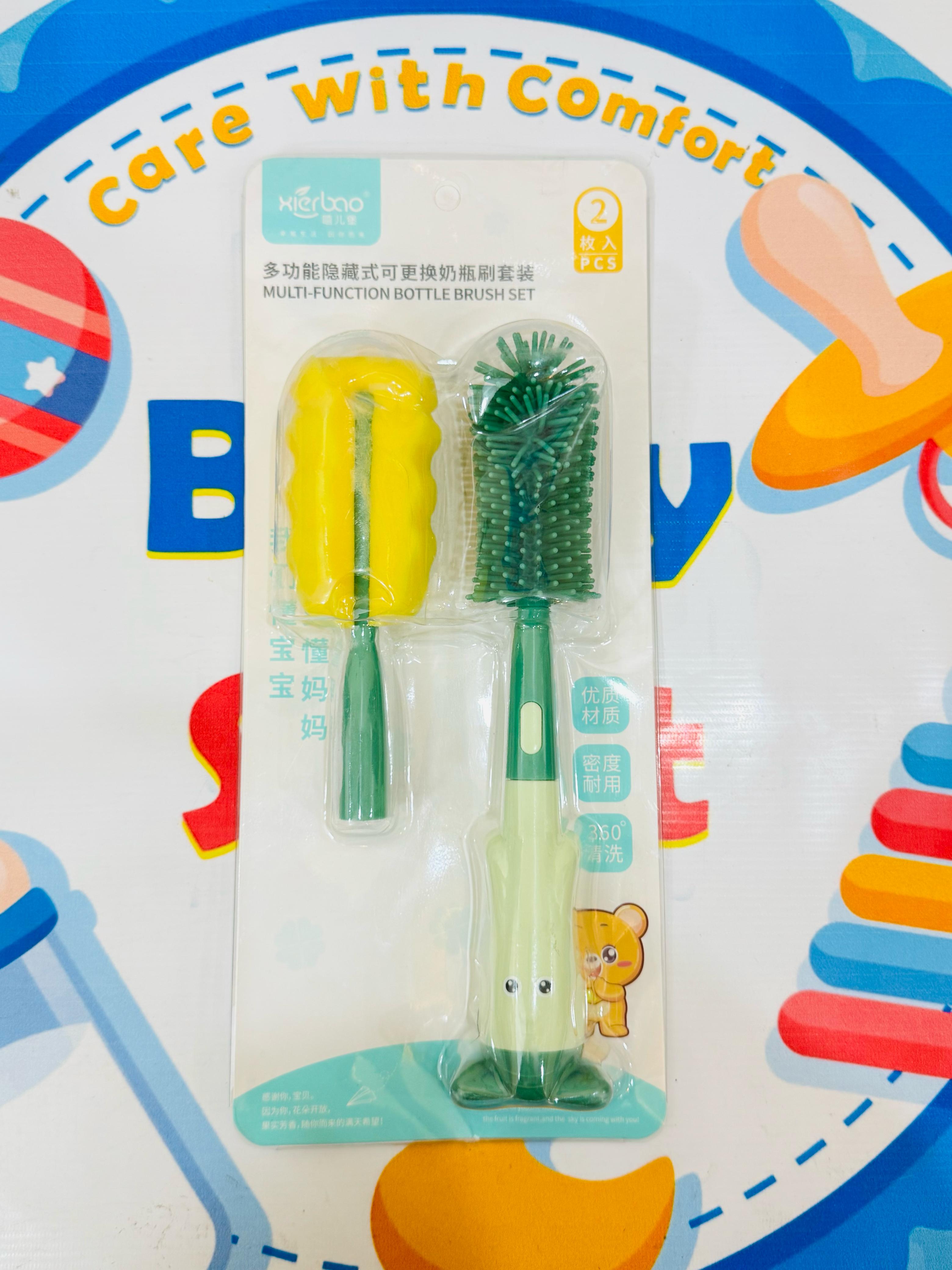 🧼🍼 Premium Baby Silicone Feeder Brush Set – 360° Rotation Cleaning!
✨ A New Must-Have in Every Mom’s Baby Care Essentials ✨

Say goodbye to stubborn milk residue! Presenting our multi-function bottle brush set – designed for deep 360° cleaning, gentle scrubbing, and complete hygiene for your baby’s feeder bottles. 👶💦

🔹 Product Highlights:
✔️ 2-Piece Feeder Brush Set
✔️ Durable & Flexible Silicone Bristles
✔️ Rotating Head for 360° Cleaning Action
✔️ Anti-Bacterial & Scratch-Free
✔️ Ergonomic Handle – 