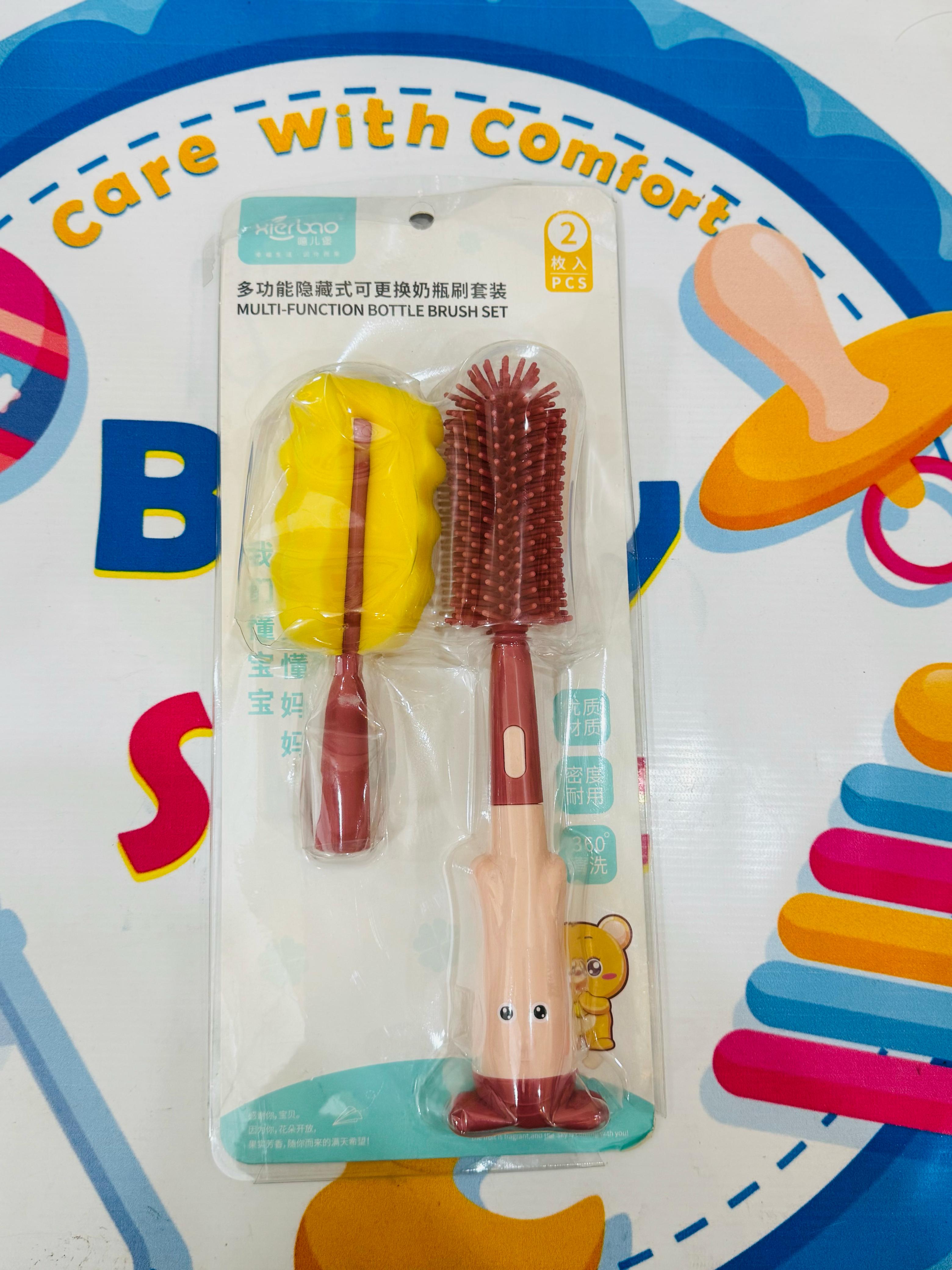 🧼🍼 Premium Baby Silicone Feeder Brush Set – 360° Rotation Cleaning!
✨ A New Must-Have in Every Mom’s Baby Care Essentials ✨

Say goodbye to stubborn milk residue! Presenting our multi-function bottle brush set – designed for deep 360° cleaning, gentle scrubbing, and complete hygiene for your baby’s feeder bottles. 👶💦

🔹 Product Highlights:
✔️ 2-Piece Feeder Brush Set
✔️ Durable & Flexible Silicone Bristles
✔️ Rotating Head for 360° Cleaning Action
✔️ Anti-Bacterial & Scratch-Free
✔️ Ergonomic Handle – 
