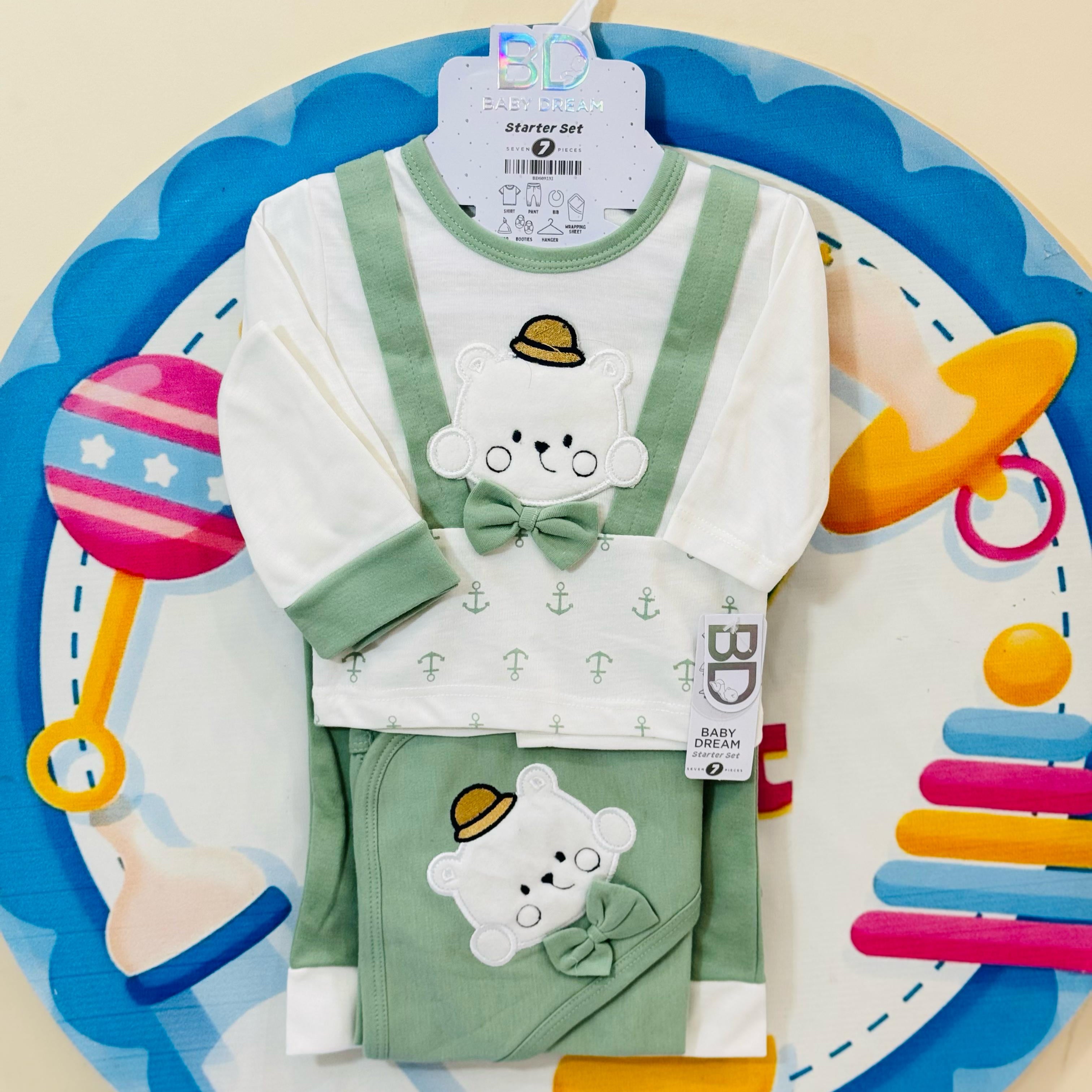 Baby 11 Pcs blended Stuff Starter Sets Collection 🧸❄️

Get your newborn ready for season with our premium 11-piece summer starter set! Designed for comfort, this collection is perfect for your little one's wardrobe.

💖 Premium quality summer material – Soft, cozy, and gentle on newborn skin

👶 Complete 11-piece set – Everything you need in one pack

❄️ Includes pajamas, shirts, mittens, caps, and more

🎨 Available in multiple colors and cute designs – Perfect for baby boys and girls

🌟 Ideal for 0-6 mo