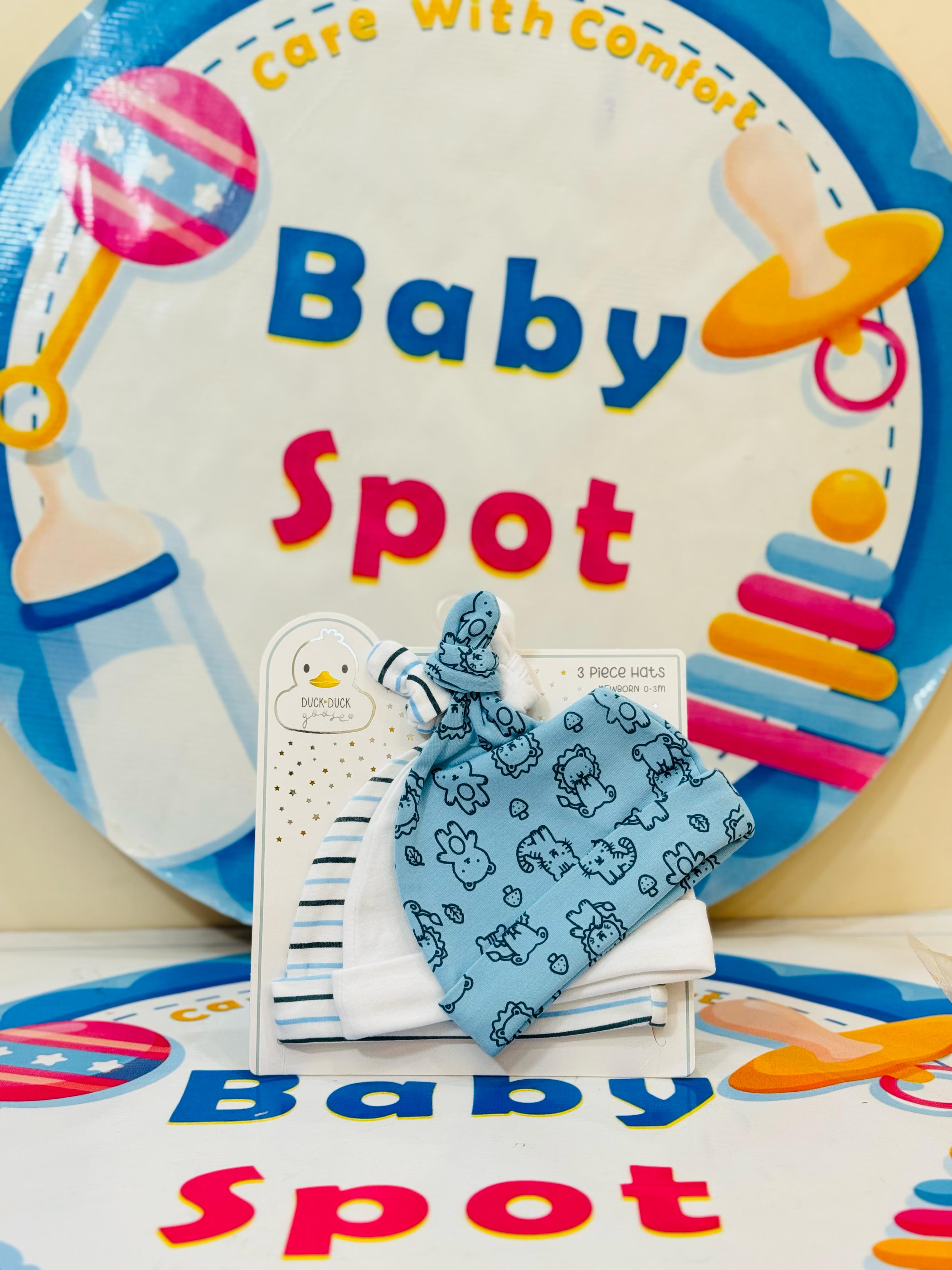 👶 Premium Branded Baby Knotted Caps – Pack of 3! 🎀

Keep your newborn cozy and stylish with our premium range branded baby knotted caps collection. Perfect for delicate little heads, these caps combine comfort and charm.

Product Details:

🔸 Pack of 3 Knotted Caps – Stylish designs in one bundle for everyday wear.

🔸 Soft & Gentle Fabric – Made from premium, baby-friendly material for ultimate comfort.

🔸 Adjustable Knotted Style – Easy to adjust for a snug and secure fit.

🔸 Adorable Designs – Cute a