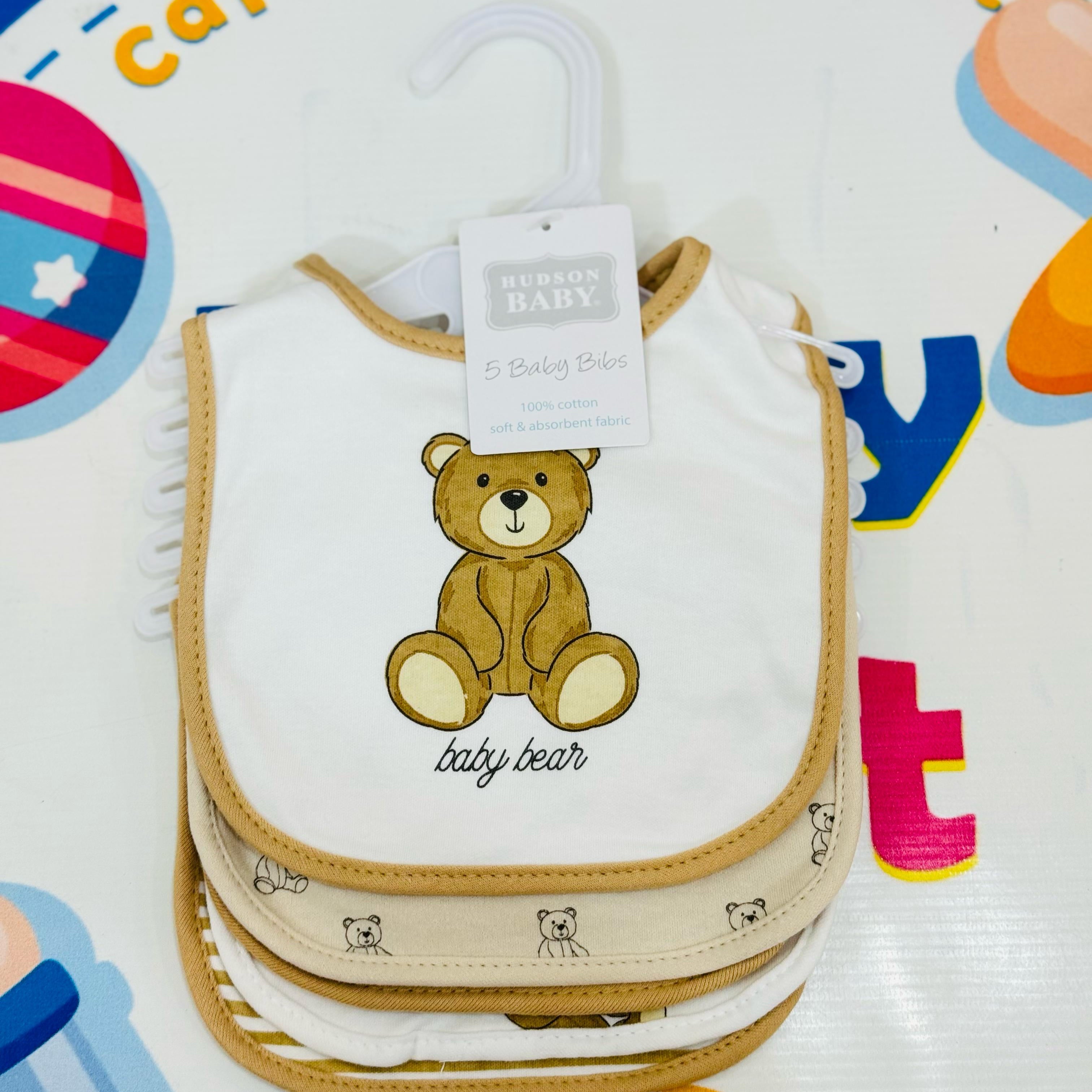 Hudson Branded Fancy Baby Bibs – Pack of 5

Product Features:

🍼 Premium Quality: Hudson-branded pack of 5 fancy bibs for stylish and functional baby care.

👦👧 Unisex Designs: Suitable for both baby boys and girls with versatile and adorable patterns.

🌟 Soft & Comfortable: Crafted with gentle materials, ensuring your baby’s comfort during feeding time.

🧼 Easy to Clean: Machine washable and durable for daily use.

🎁 Perfect Gift Idea: A thoughtful and essential addition to any baby care collection.

