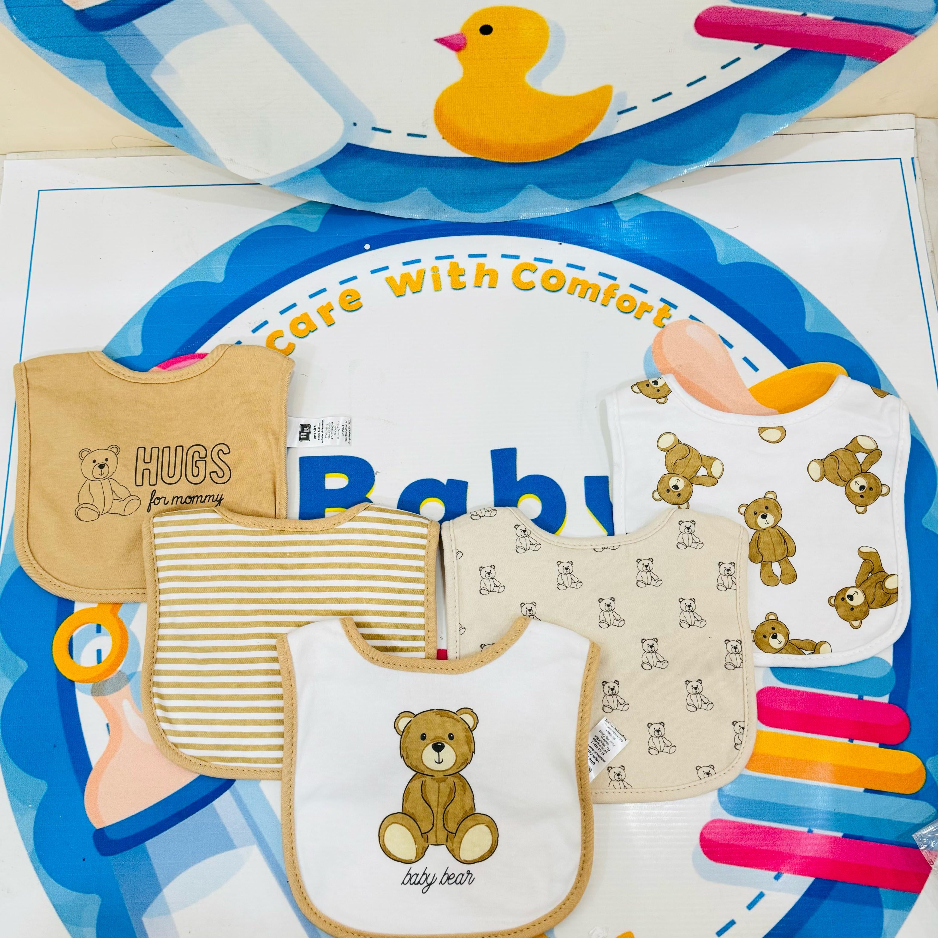 Hudson Branded Fancy Baby Bibs – Pack of 5

Product Features:

🍼 Premium Quality: Hudson-branded pack of 5 fancy bibs for stylish and functional baby care.

👦👧 Unisex Designs: Suitable for both baby boys and girls with versatile and adorable patterns.

🌟 Soft & Comfortable: Crafted with gentle materials, ensuring your baby’s comfort during feeding time.

🧼 Easy to Clean: Machine washable and durable for daily use.

🎁 Perfect Gift Idea: A thoughtful and essential addition to any baby care collection.


