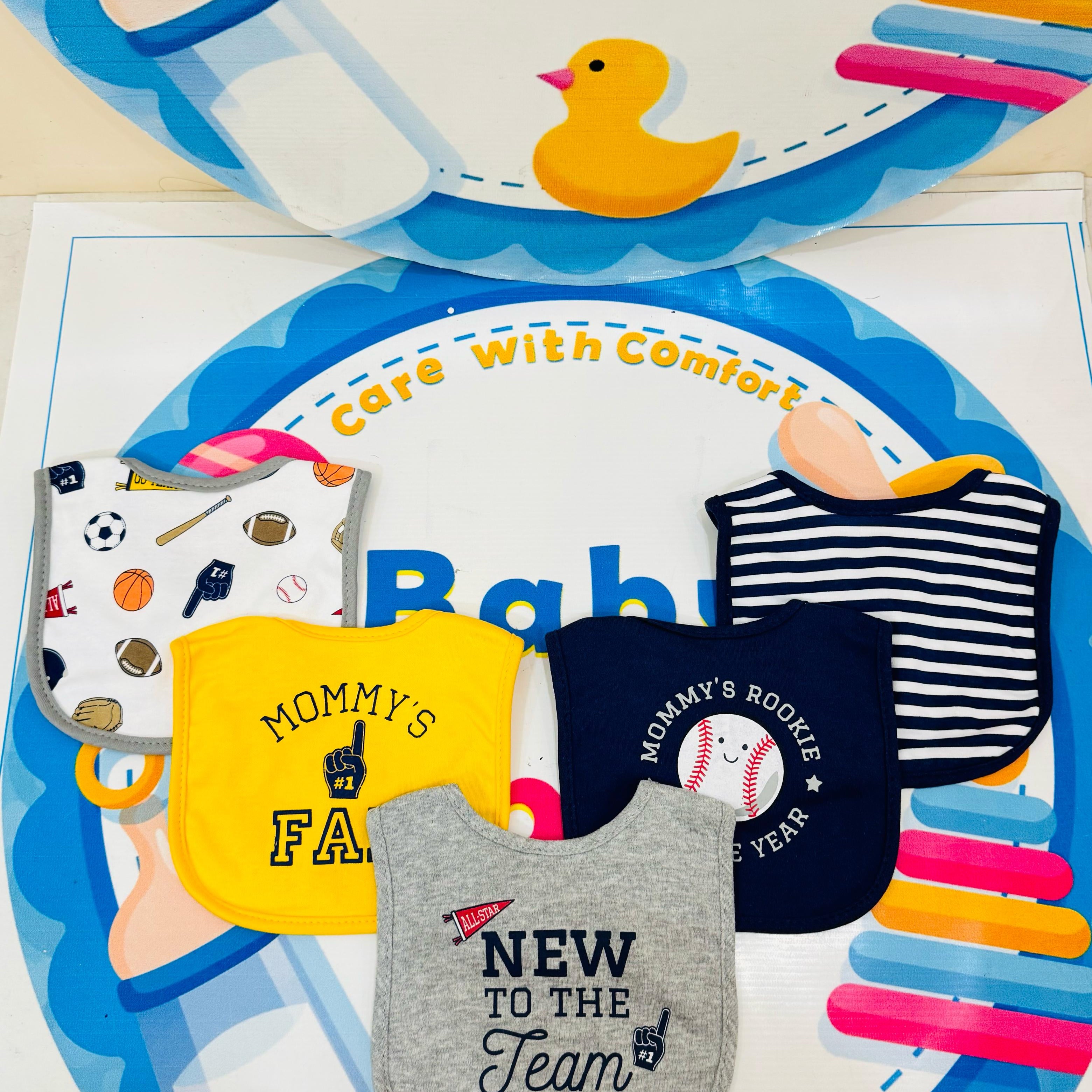 Hudson Branded Fancy Baby Bibs – Pack of 5

Product Features:

🍼 Premium Quality: Hudson-branded pack of 5 fancy bibs for stylish and functional baby care.

👦👧 Unisex Designs: Suitable for both baby boys and girls with versatile and adorable patterns.

🌟 Soft & Comfortable: Crafted with gentle materials, ensuring your baby’s comfort during feeding time.

🧼 Easy to Clean: Machine washable and durable for daily use.

🎁 Perfect Gift Idea: A thoughtful and essential addition to any baby care collection.

