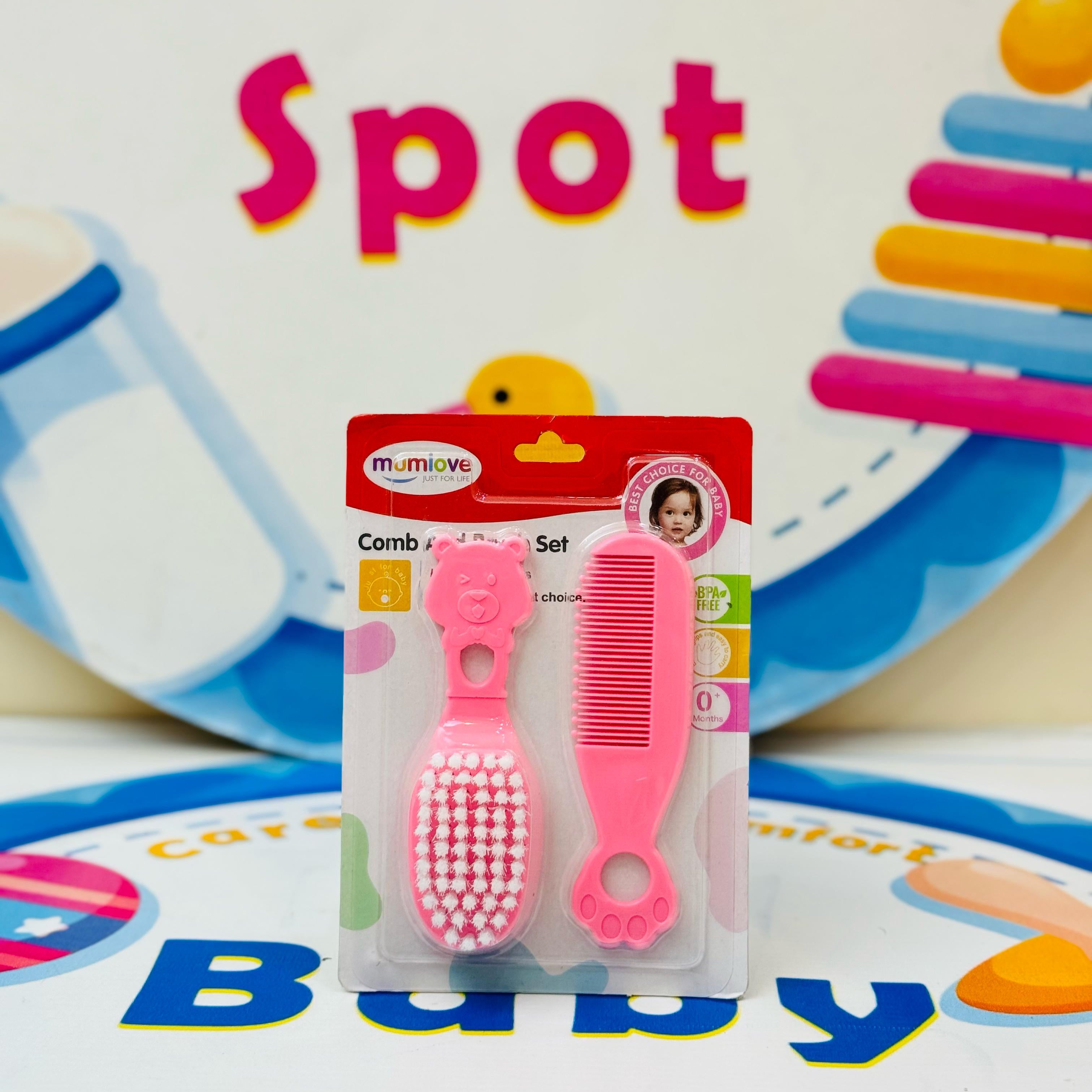 Premium Baby Comb & Brush Set