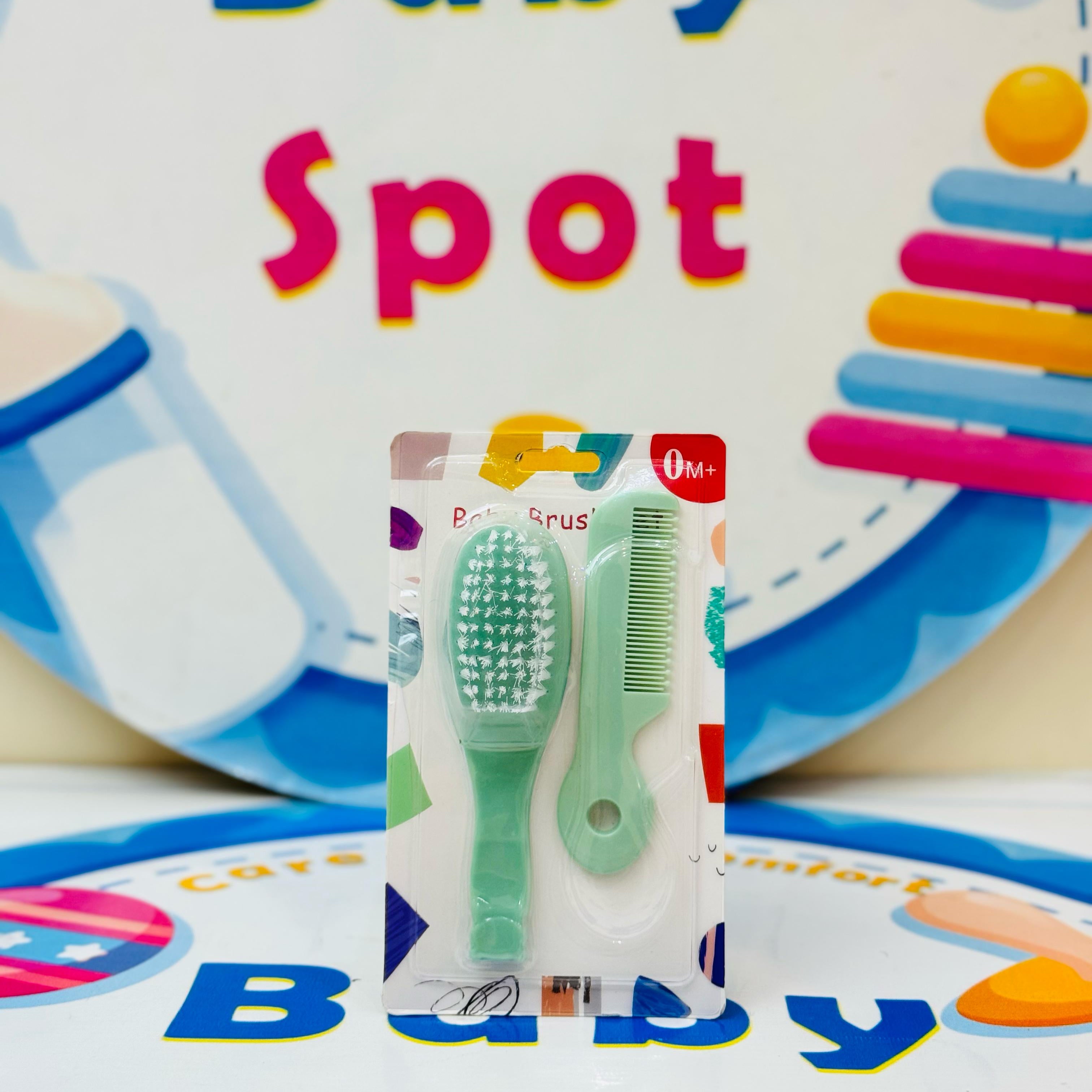 Premium Baby Comb & Brush Set