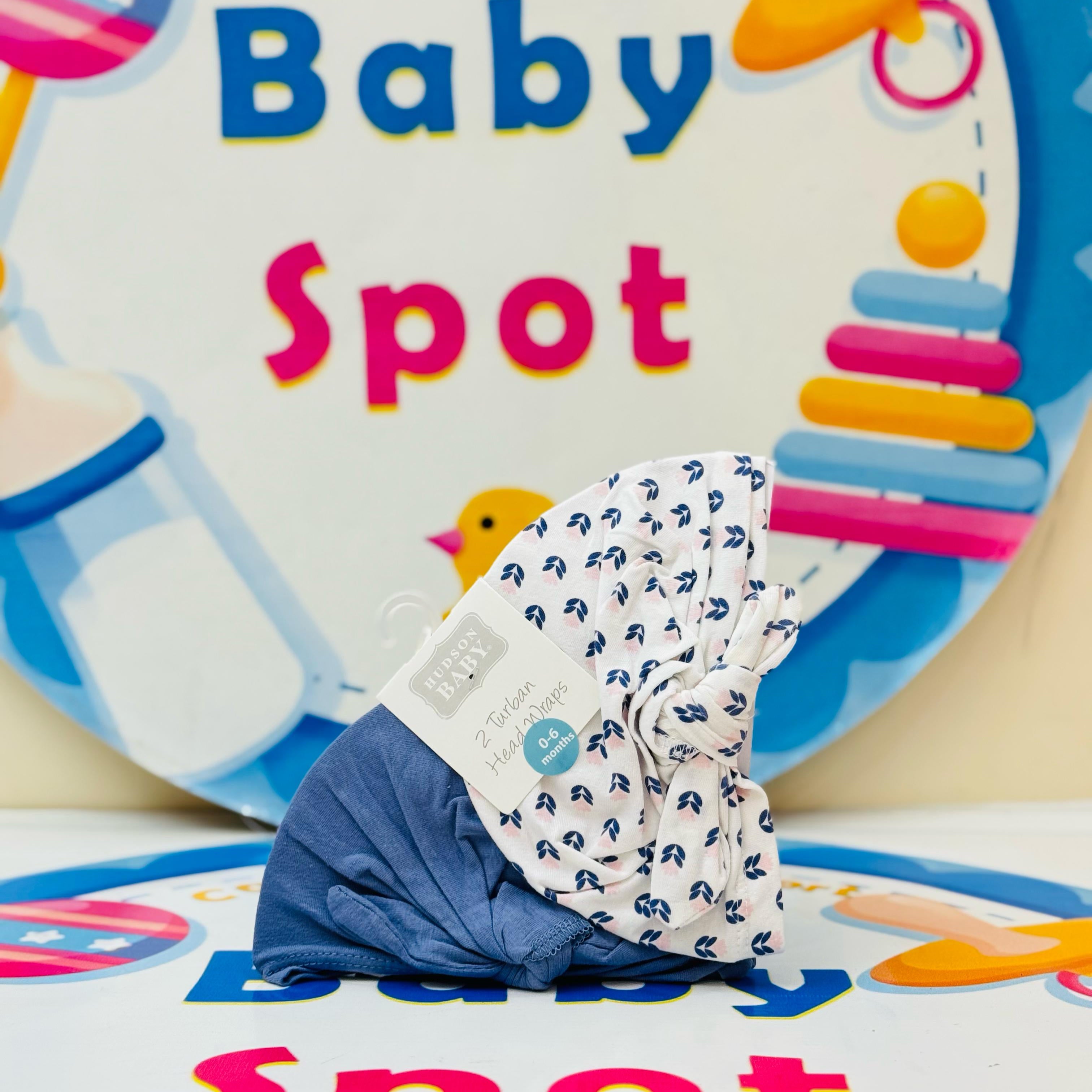 Baby Turban Caps – Set of 2 in Adorable Designs