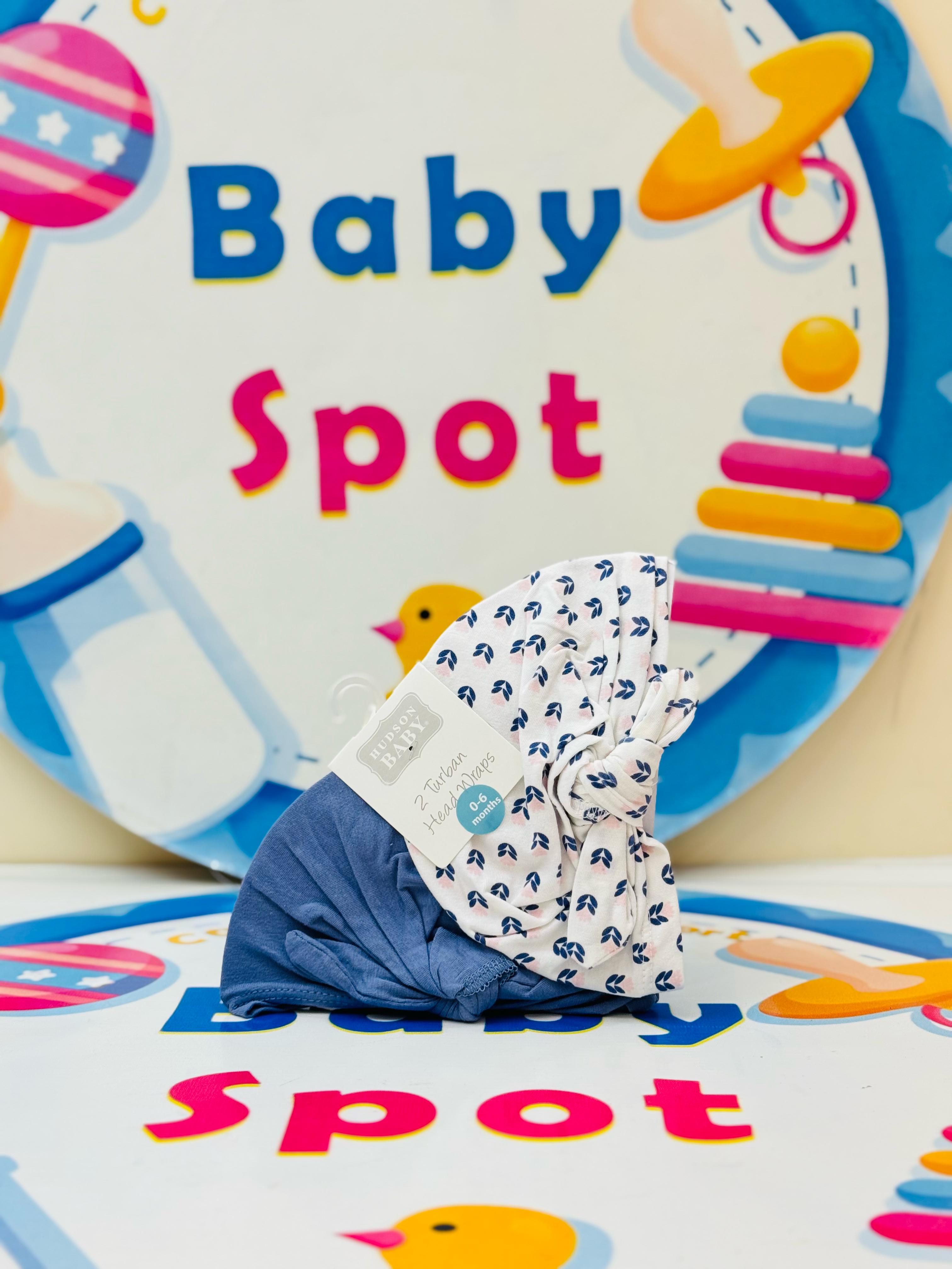 Baby Turban Caps – Set of 2 in Adorable Designs