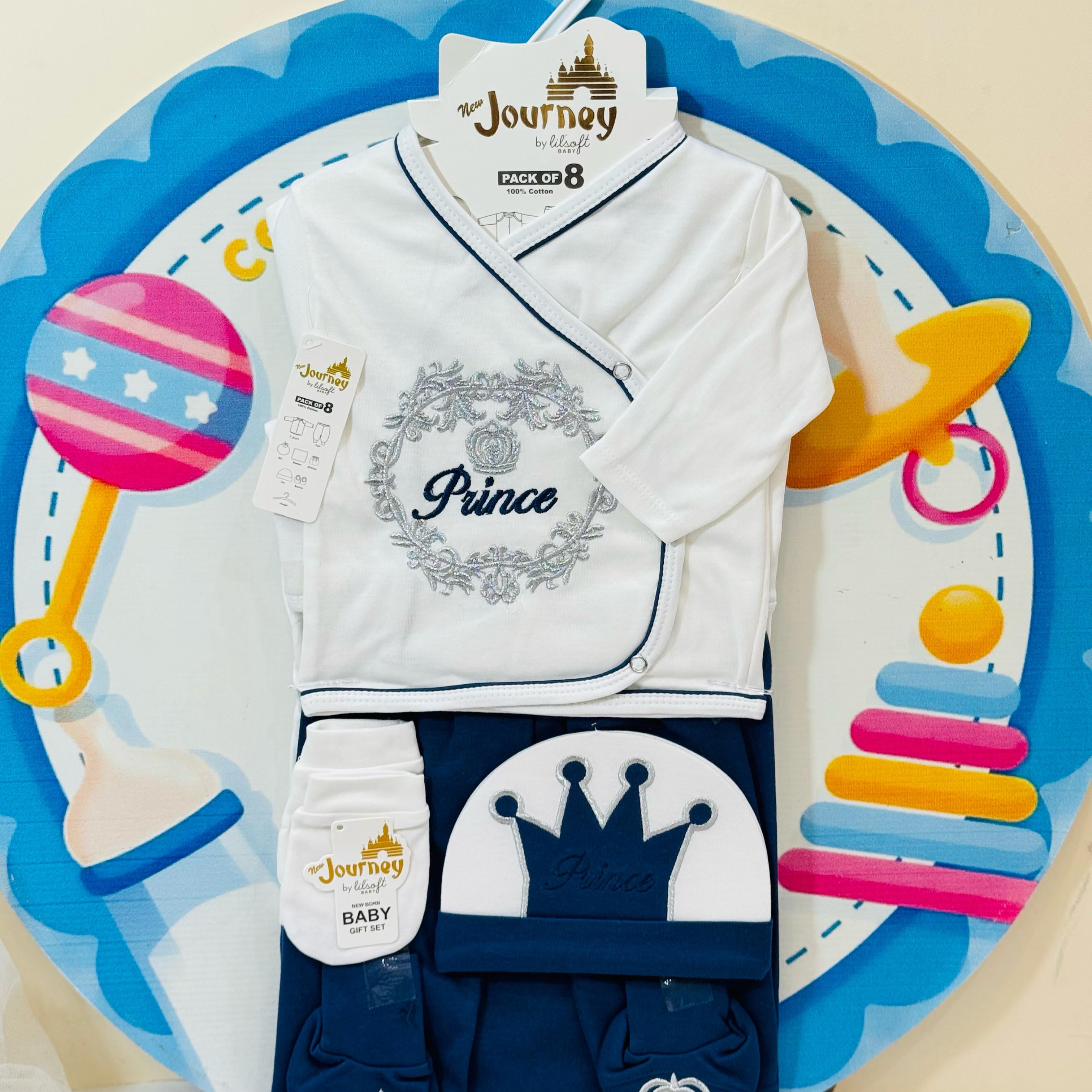 8-Pcs Starter Set for Little Prince – Newborn Must-Have!