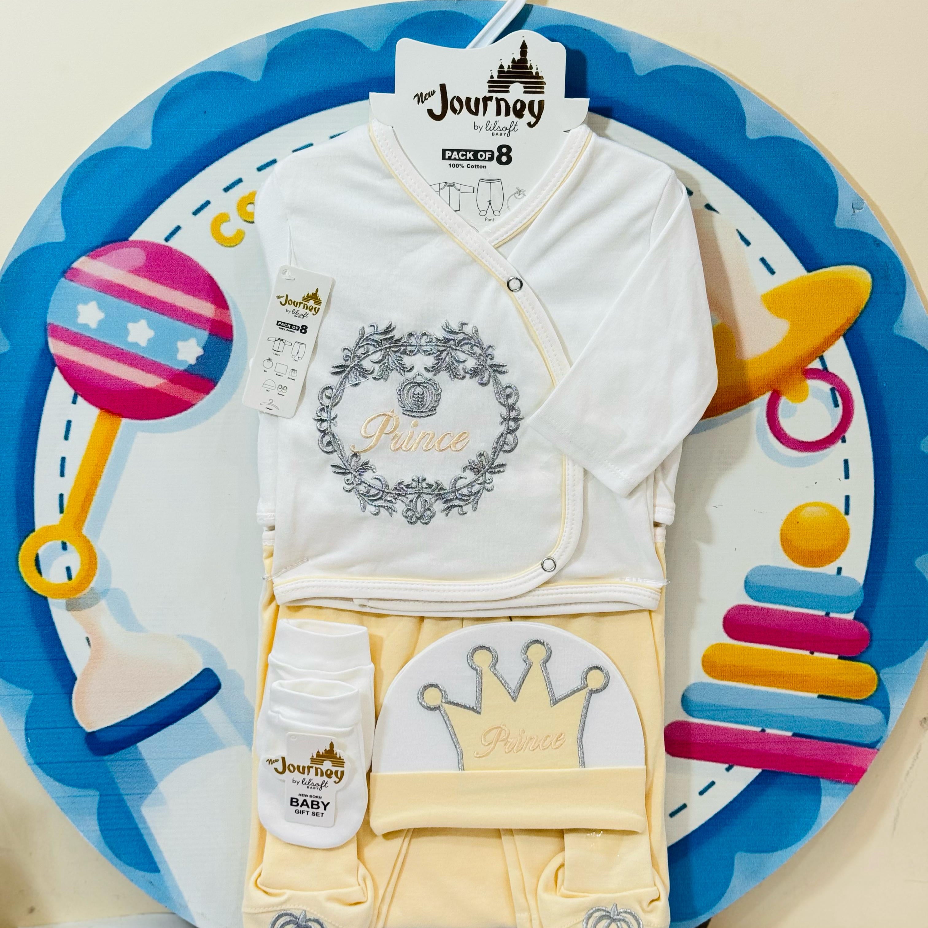 8-Pcs Starter Set for Little Prince – Newborn Must-Have!