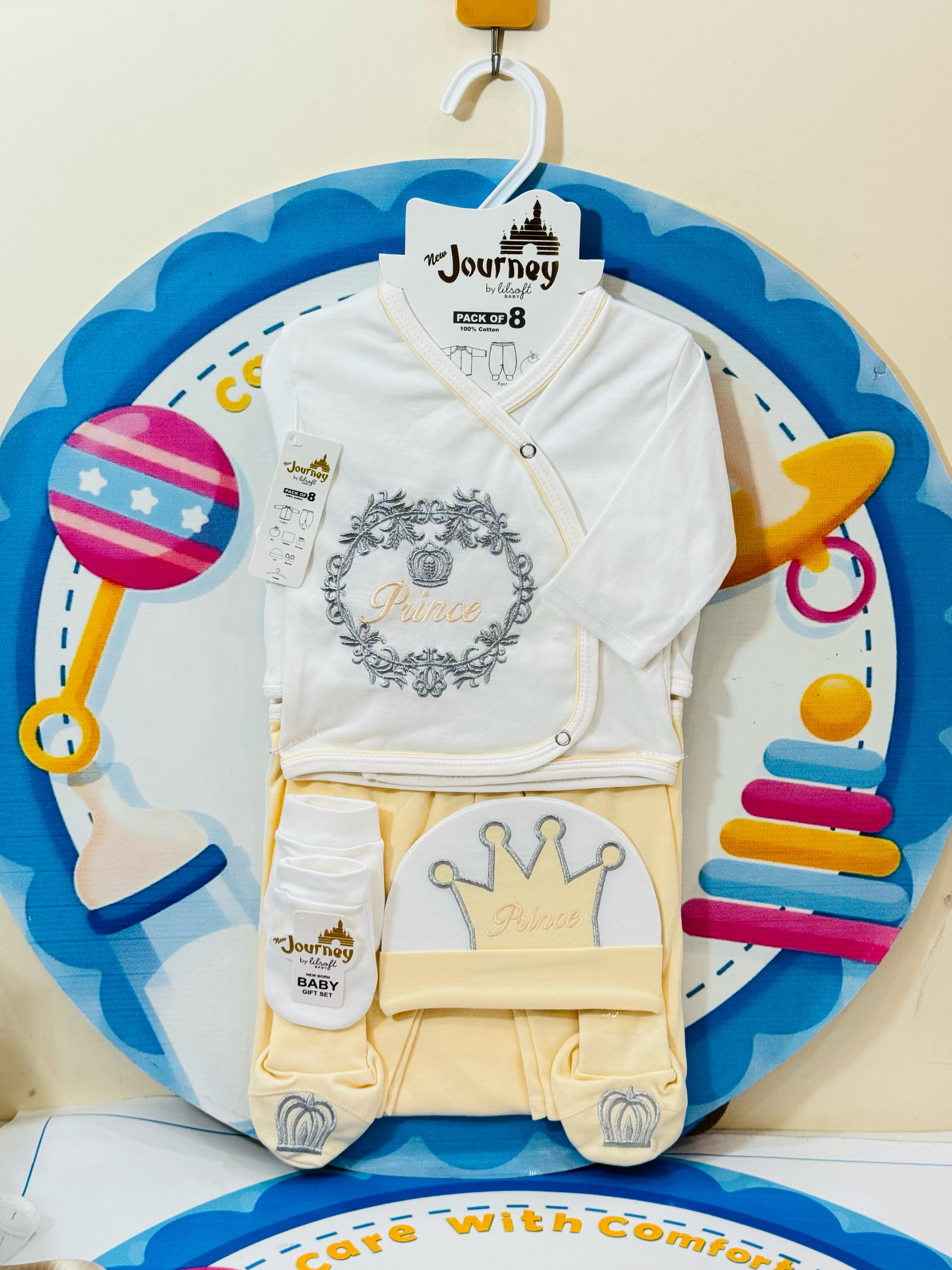 8-Pcs Starter Set for Little Prince – Newborn Must-Have!