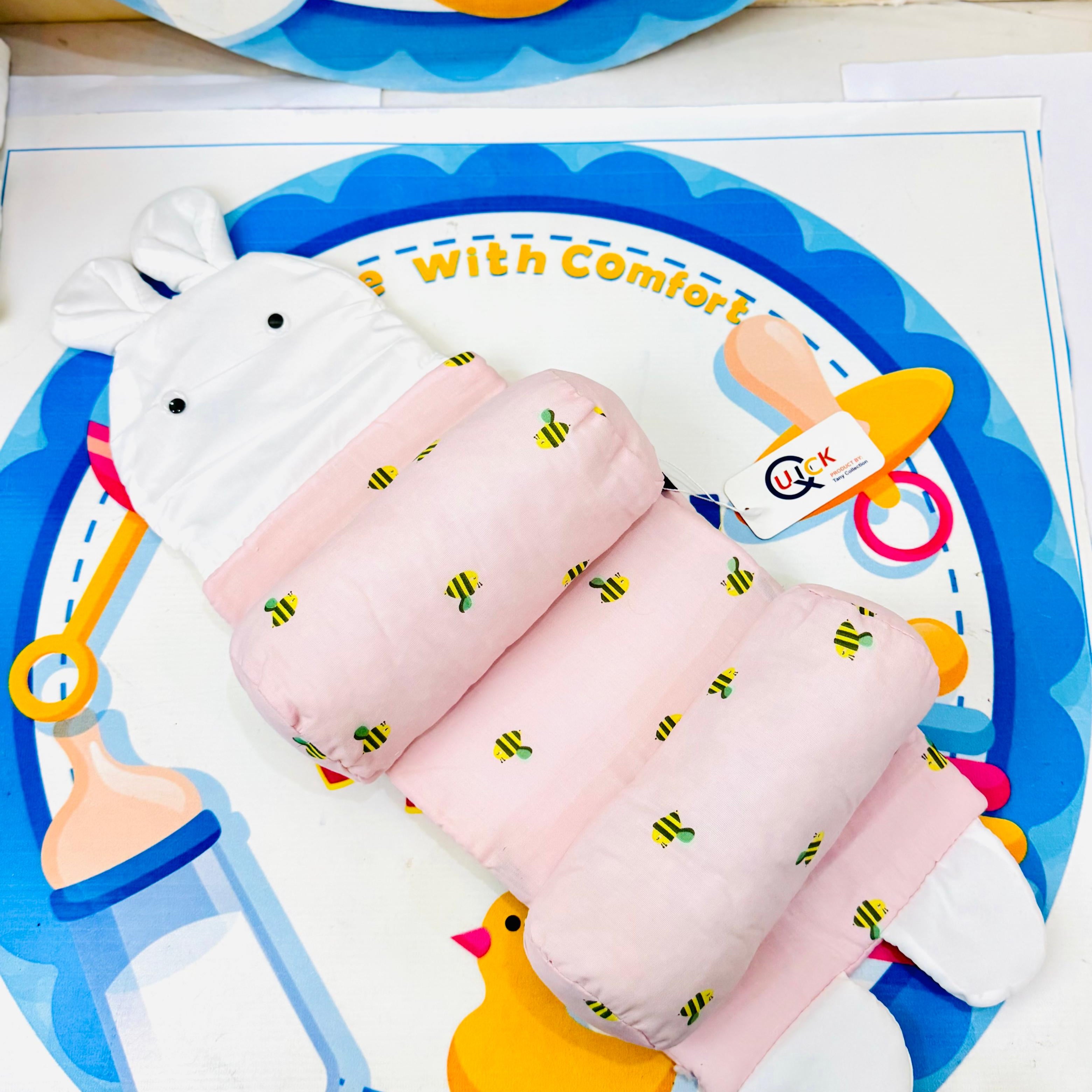 Keywords (NLP Enriched): newborn head shaping pillow, baby head guard, anti-head tilt pillow, breathable baby pillow, natural millet filling pillow, infant sleep essentials, baby comfort 

