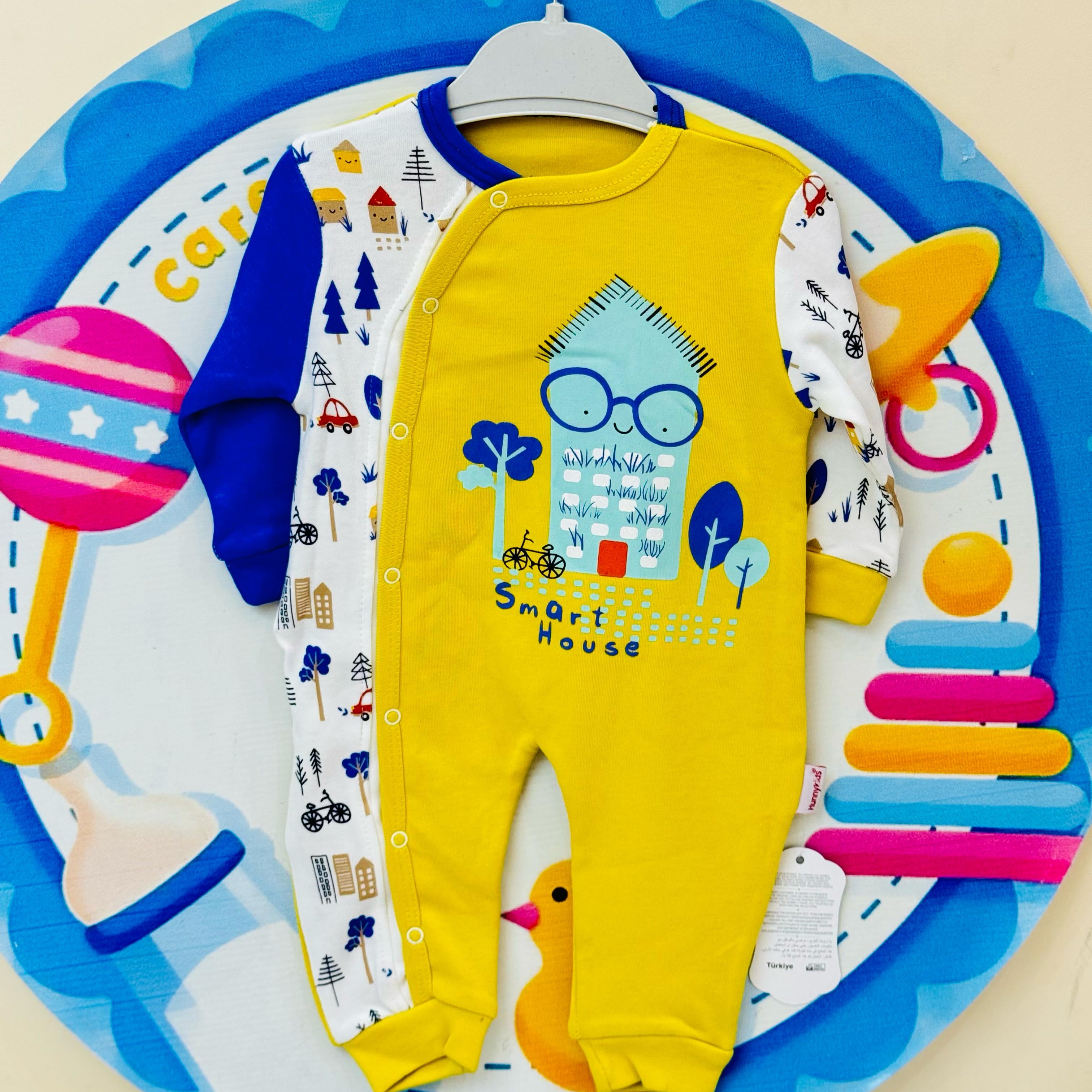 Turkish Baby Romper with Cap – Elegant & Cozy Collection