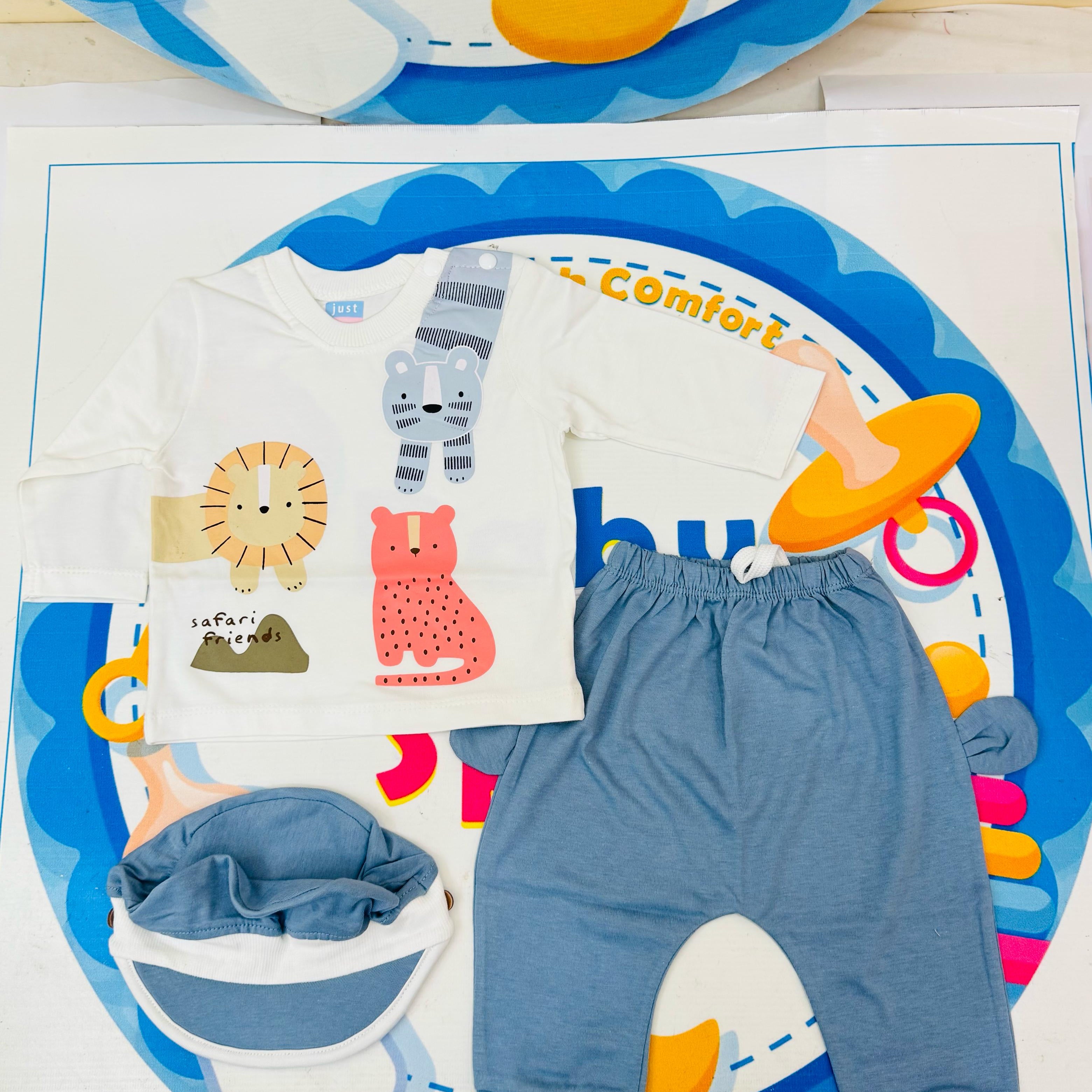 Premium Baby Pajama Shirt with Cap Collection