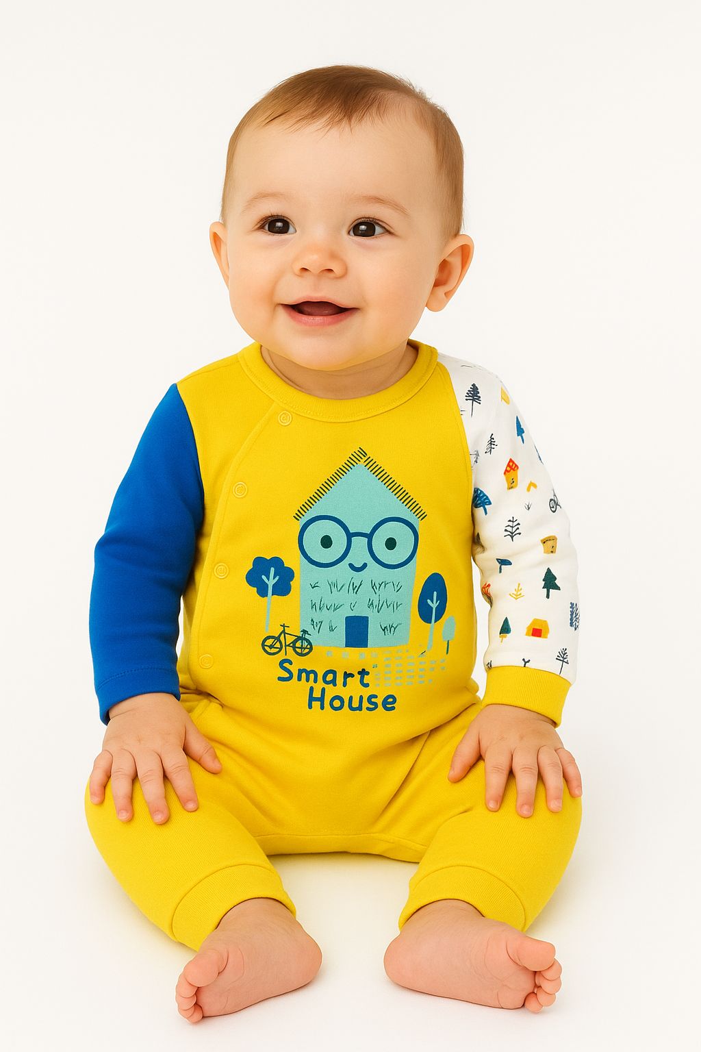 Turkish Baby Romper with Cap – Elegant & Cozy Collection