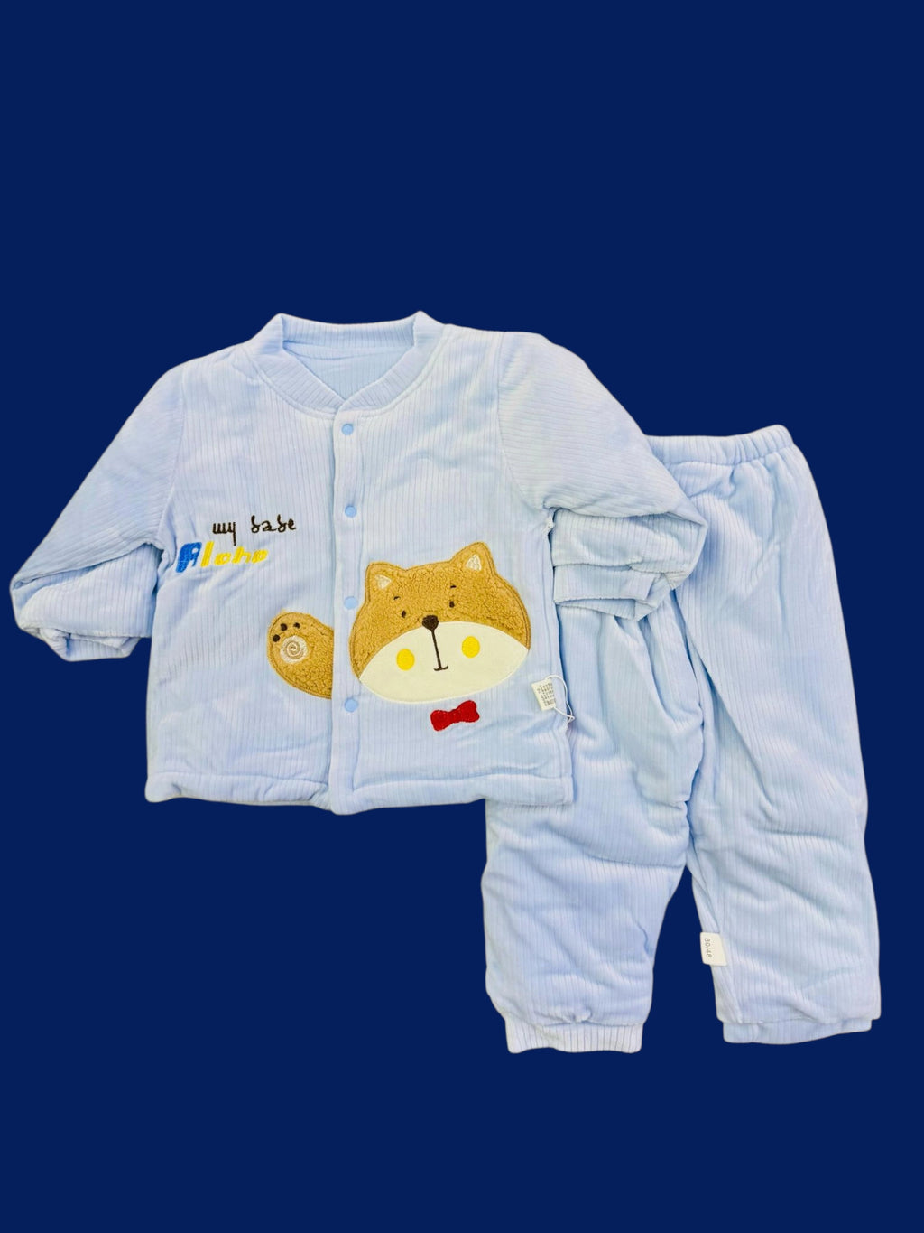 Winter quilted 2 pc baby suits