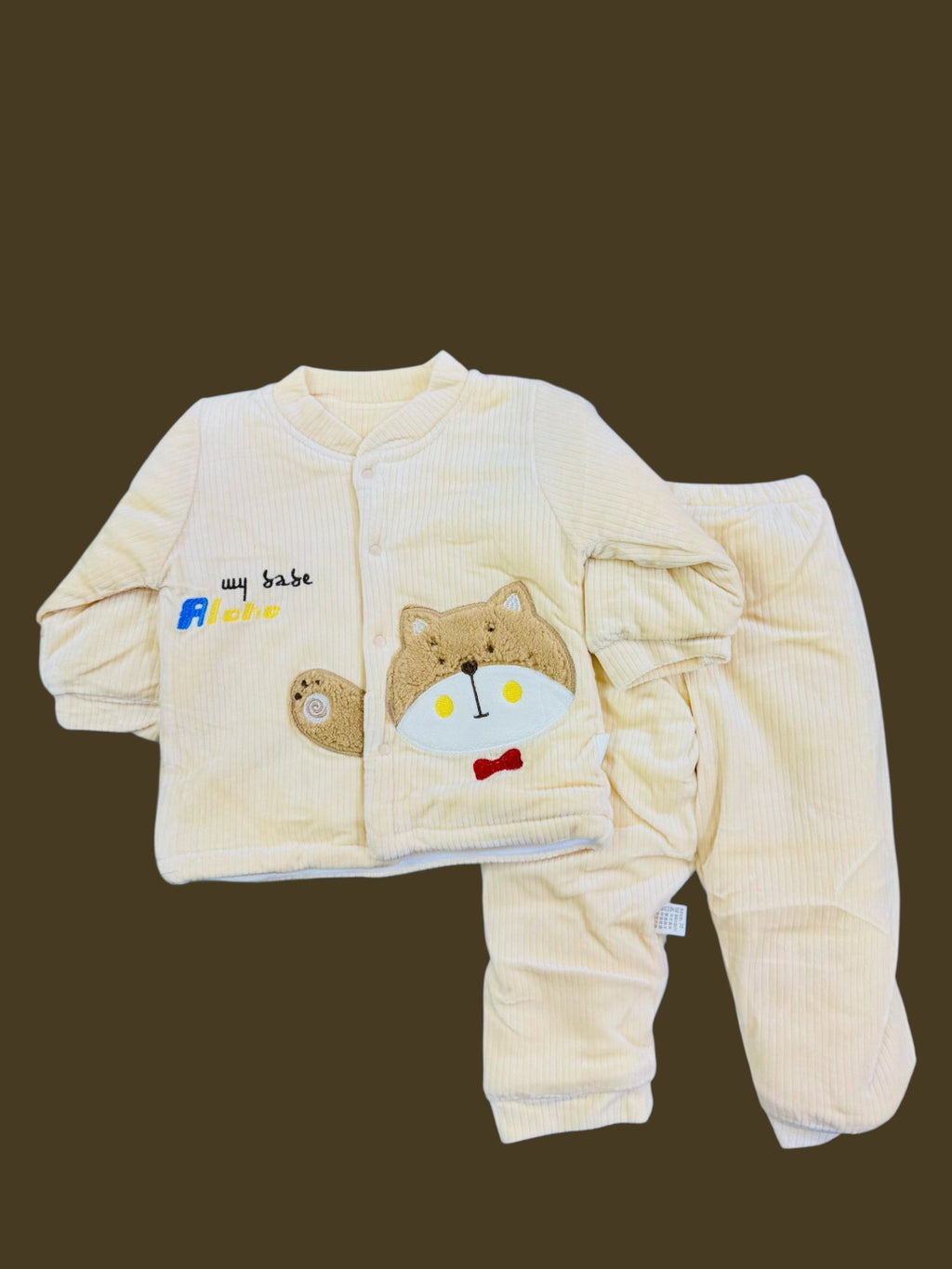 Winter quilted 2 pc baby suits