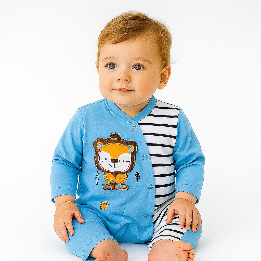 Imported Baby Rompers Collection– Premium Quality

Your baby’s comfort meets adorable sailor-style fashion!

• Sizes: 0-3 & 3-6  months

• Price: Rs. 1350 only

• Designs: Cute anchor prints with buttoned suspenders

• Fabric: Soft, breathable imported material – ideal for summer

These premium baby rompers are perfect for everyday wear or special outings. The overall style with collared shirt gives a charming look while ensuring maximum comfort for your newborn.

Order now from Pakistan’s favorite baby onl