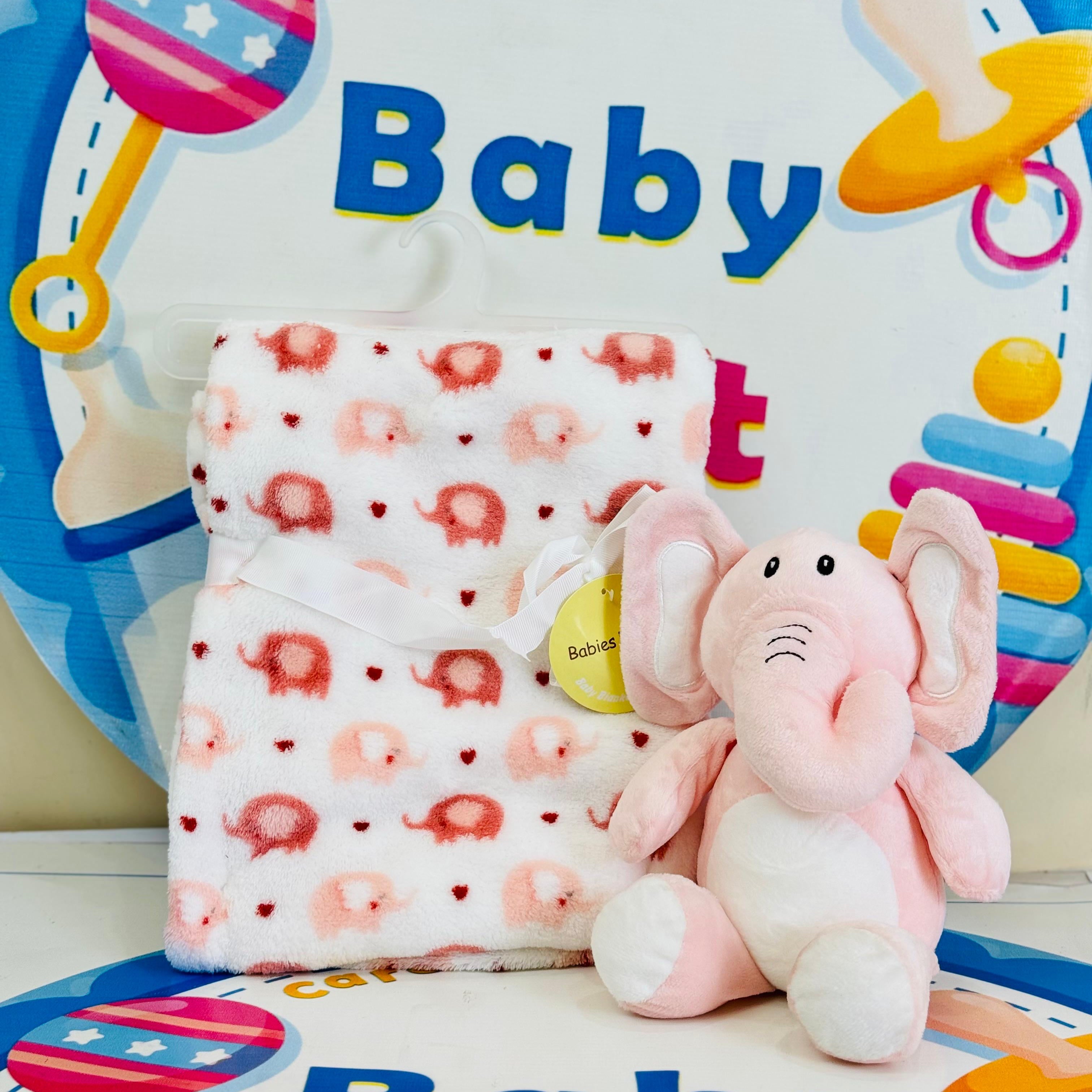 🧸 Hudson Baby Blanket with Stuff Toy