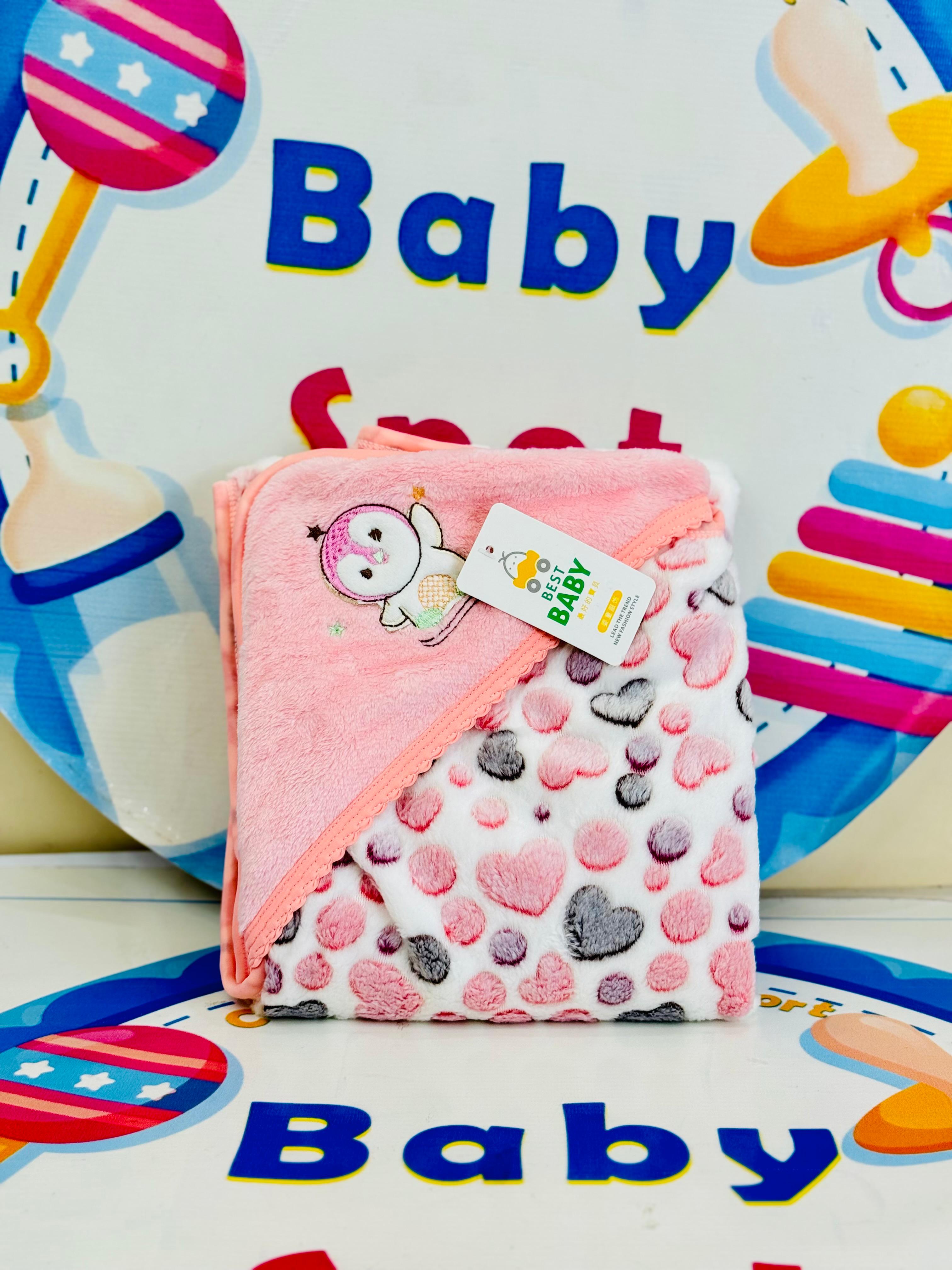 Baby Hooded Fleece Wrapping Sheets
