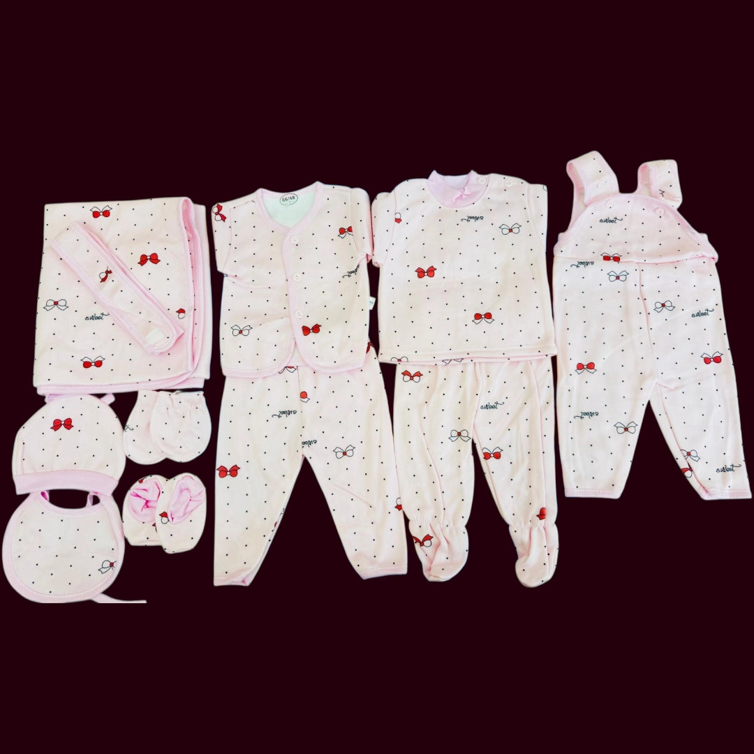 Baby 11 Pcs Winter Stuff Starter Sets Collection 🧸❄️

Get your newborn ready for the chilly season with our premium 11-piece winter starter set! Designed for warmth and comfort, this collection is perfect for your little one's winter wardrobe.

💖 Premium quality winter material – Soft, cozy, and gentle on newborn skin

👶 Complete 11-piece set – Everything you need in one pack

❄️ Includes pajamas, shirts, mittens, caps, and more

🎨 Available in multiple colors and cute designs – Perfect for baby boys an