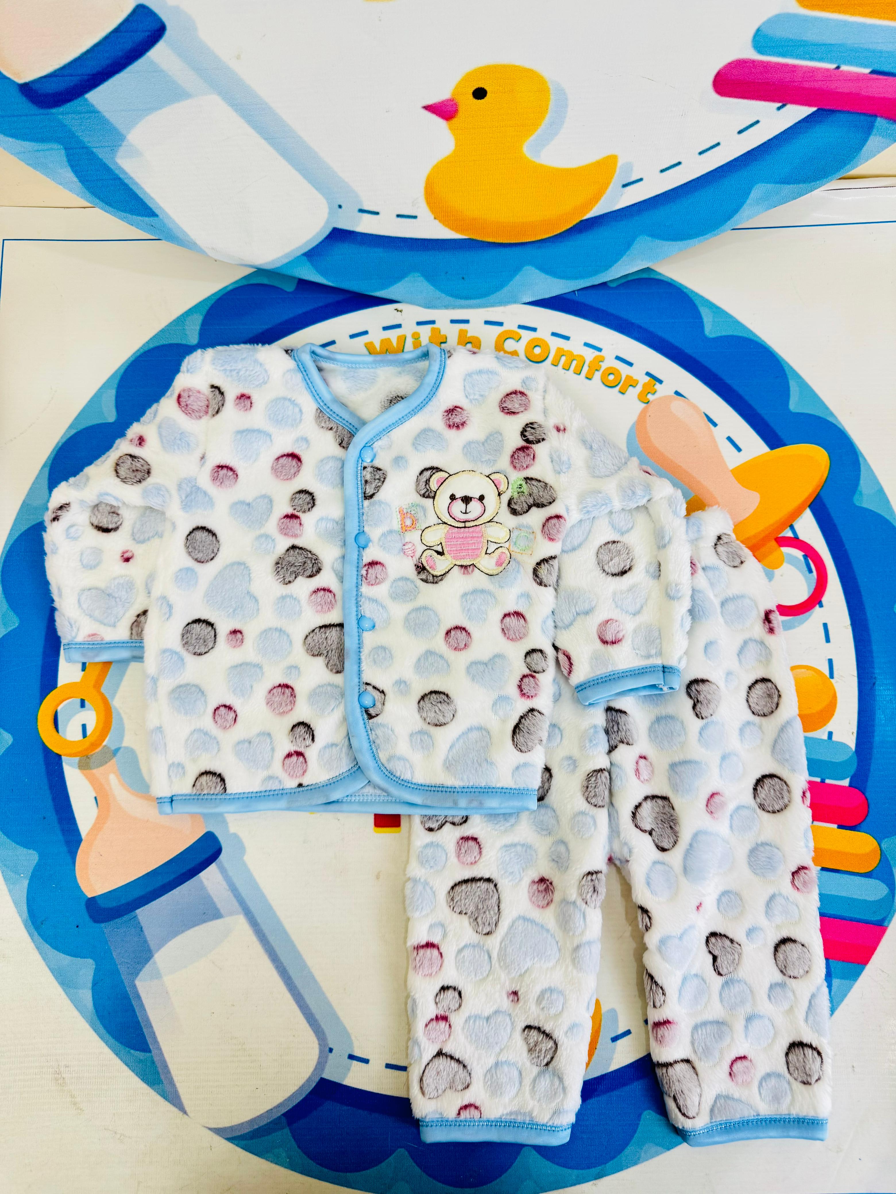 Winter Fleece 2 pc baby suits