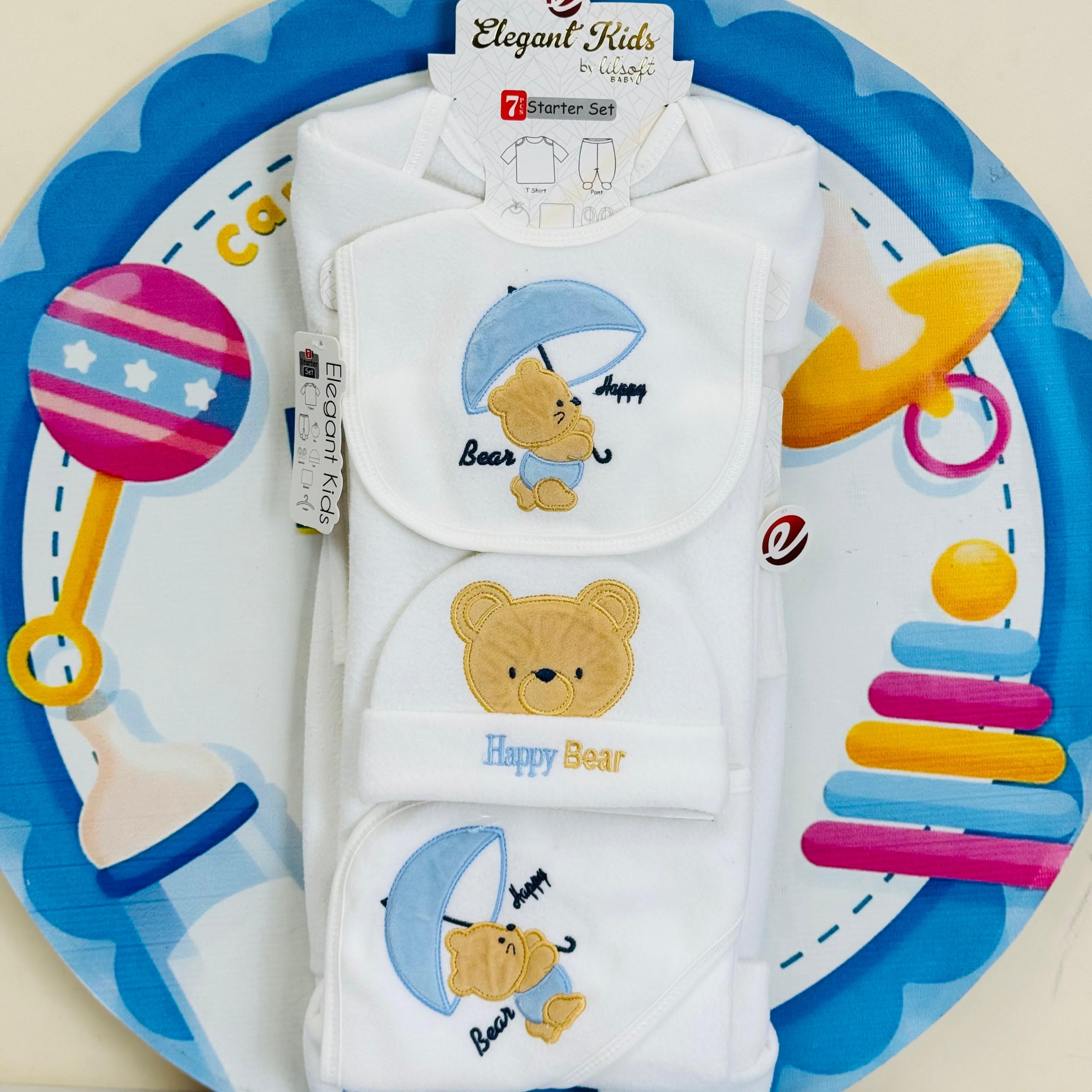 7 Pcs Winter Fleece Baby Starter Set – Warm & Cozy