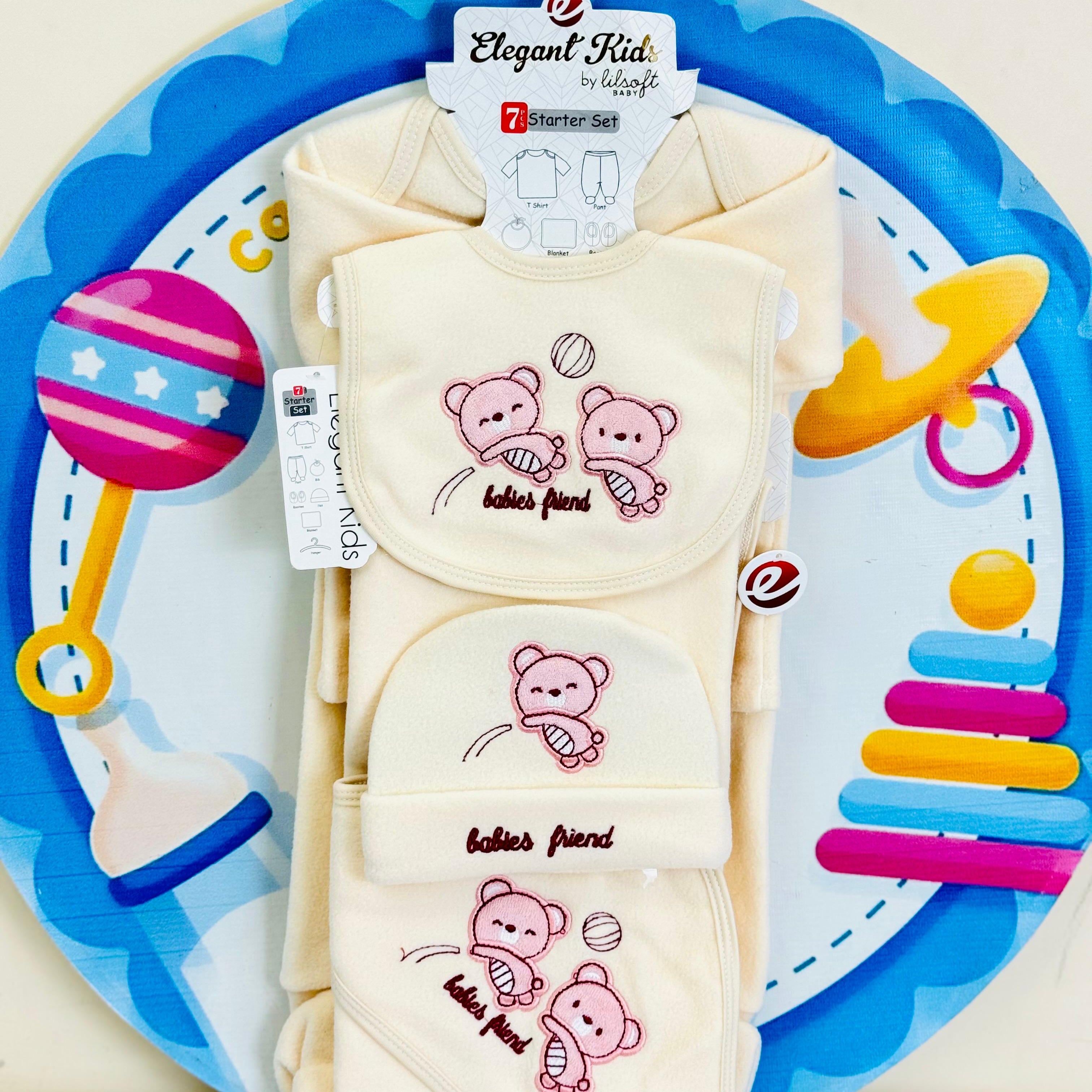 7 Pcs Winter Fleece Baby Starter Set – Warm & Cozy