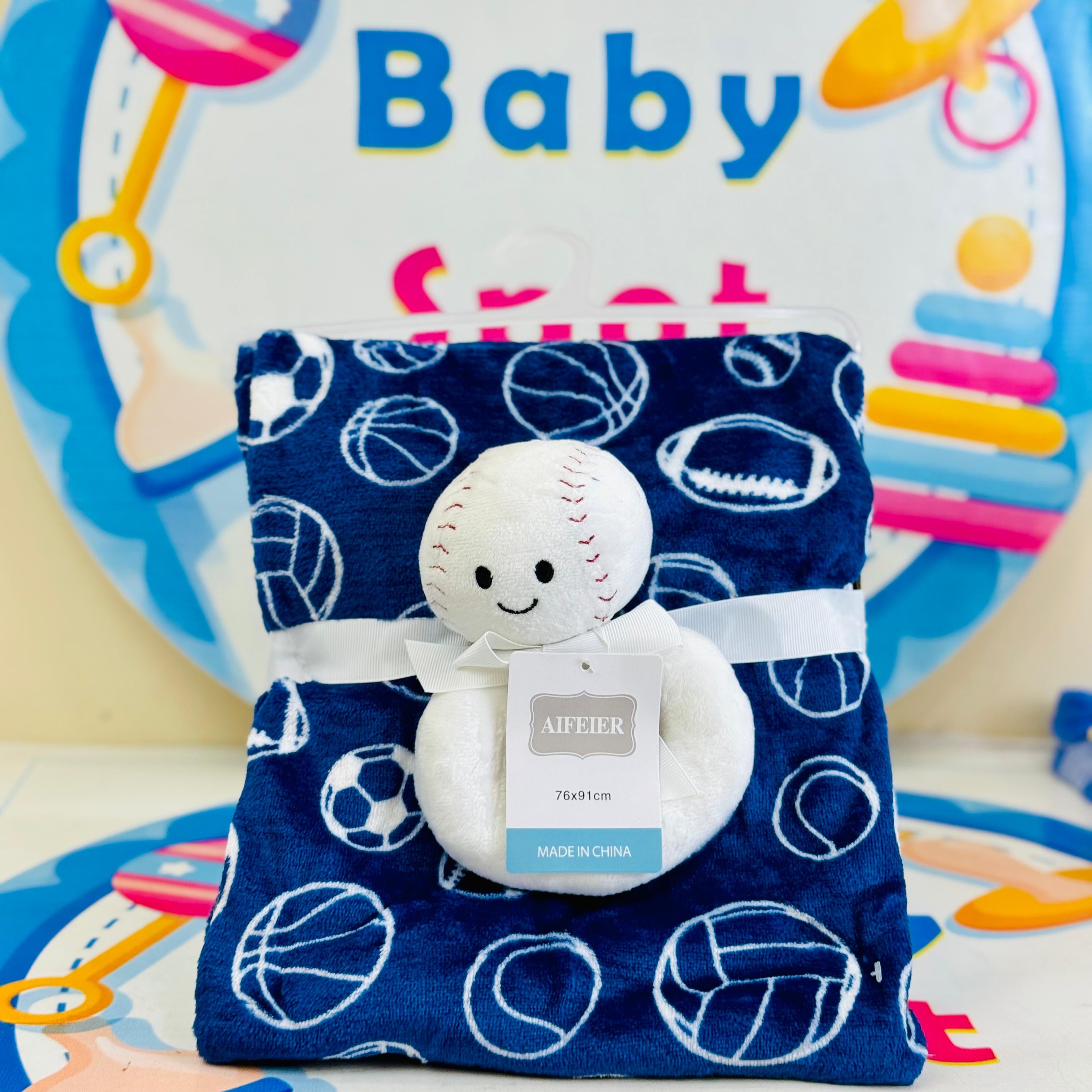 Hudson Baby Blanket with Stuff Toy