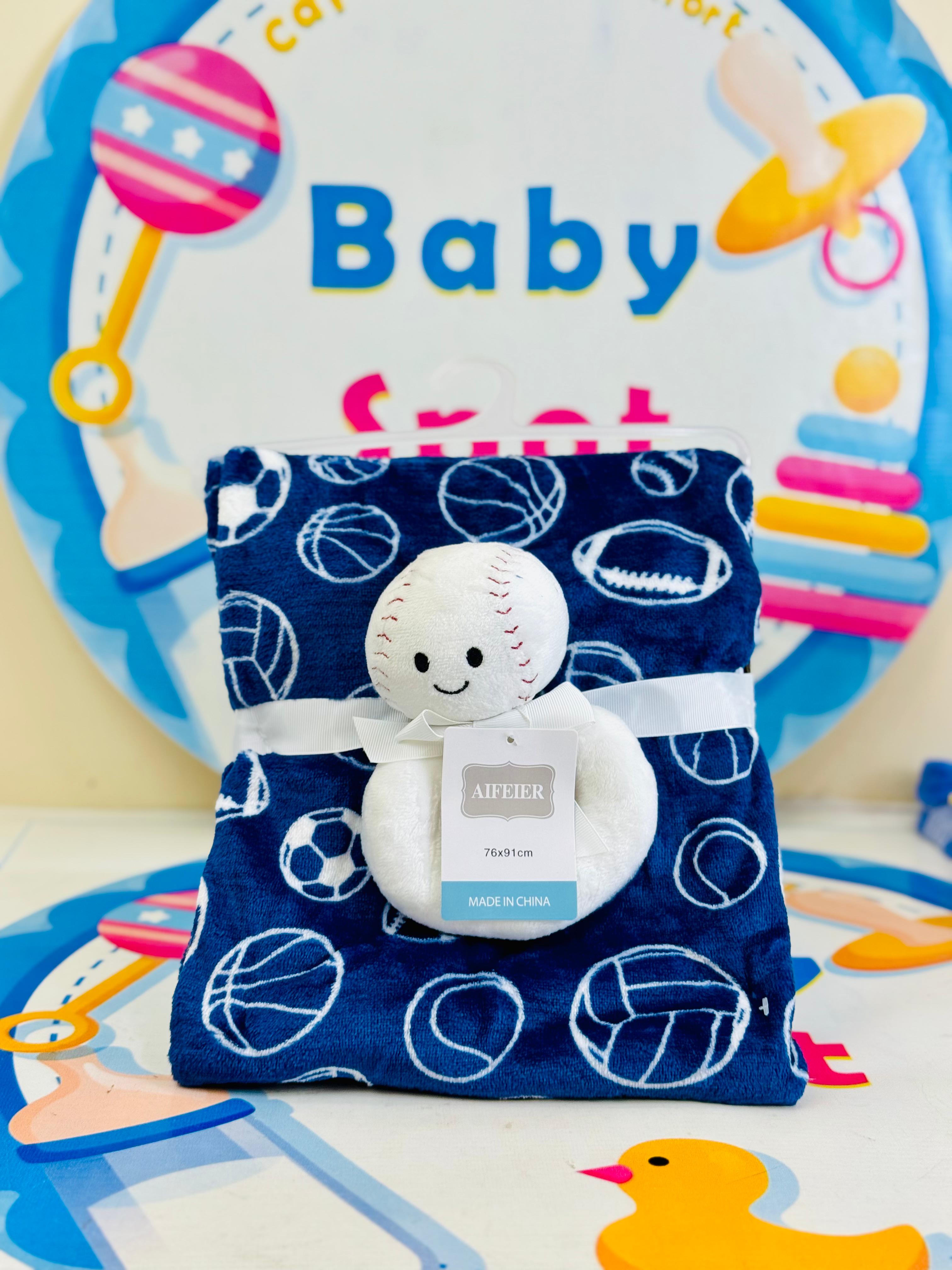 Hudson Baby Blanket with Stuff Toy