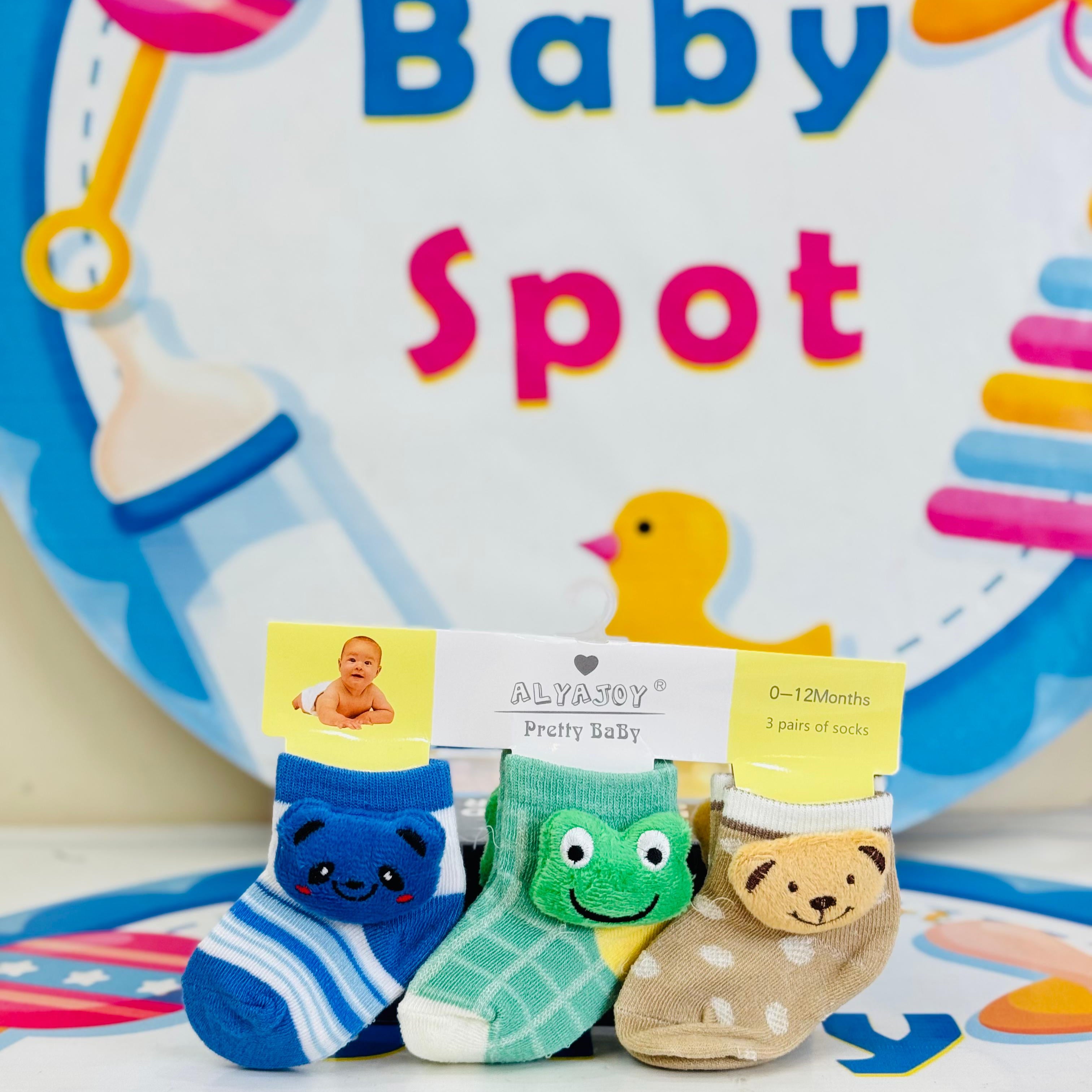 Baby –Set of 3 Socks for Newborns