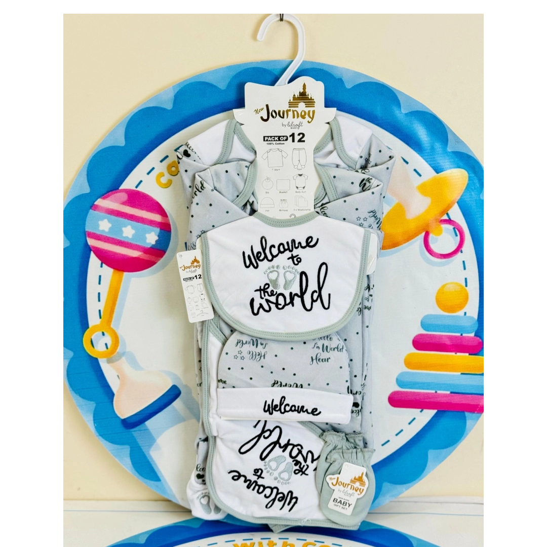 12 Pcs Winter velvet Baby Starter Set