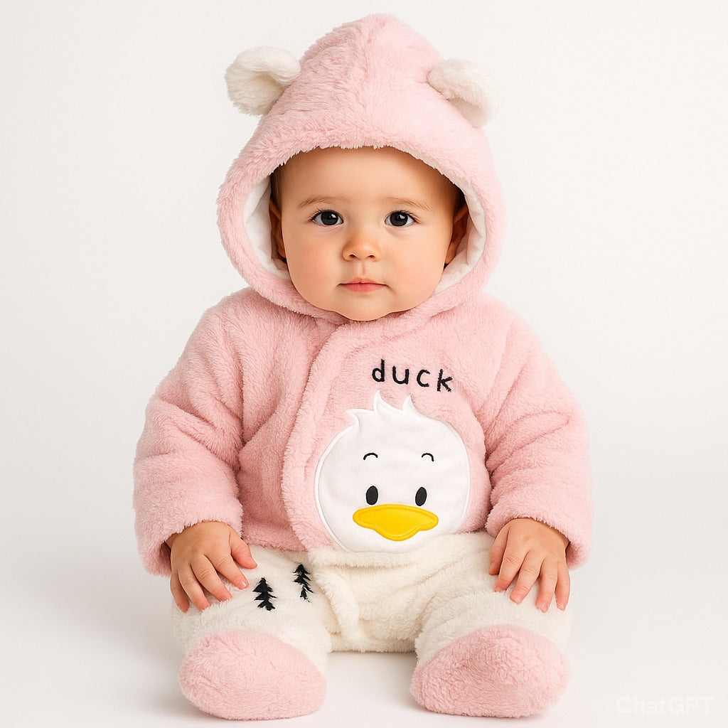 🍼 Premium Baby Quilted Foaming Winter Rompers – Cozy & Stylish

Ultra-Soft Quilted Fabric – Designed with premium foaming insulation to keep your baby warm and comfortable during chilly winter days.

Perfect for Newborns – Available in 0-3 months and 3-6 months sizes, tailored to give your little one a snug, gentle fit.

Winter-Ready Comfort – Thick, breathable quilting ensures maximum warmth without compromising on softness.

Easy Wear & Diaper Change – Front snap-button closure for quick dressing and has