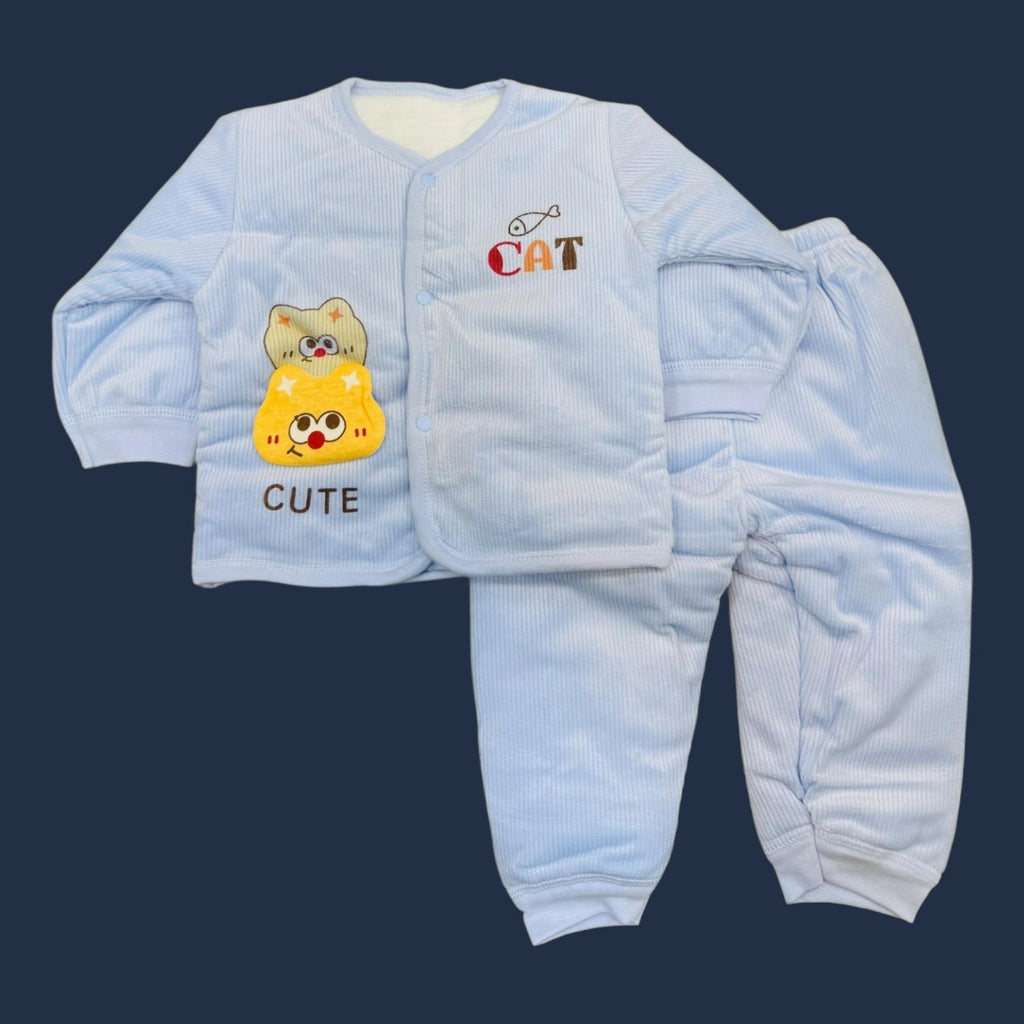 Winter quilted 2 pc baby suits