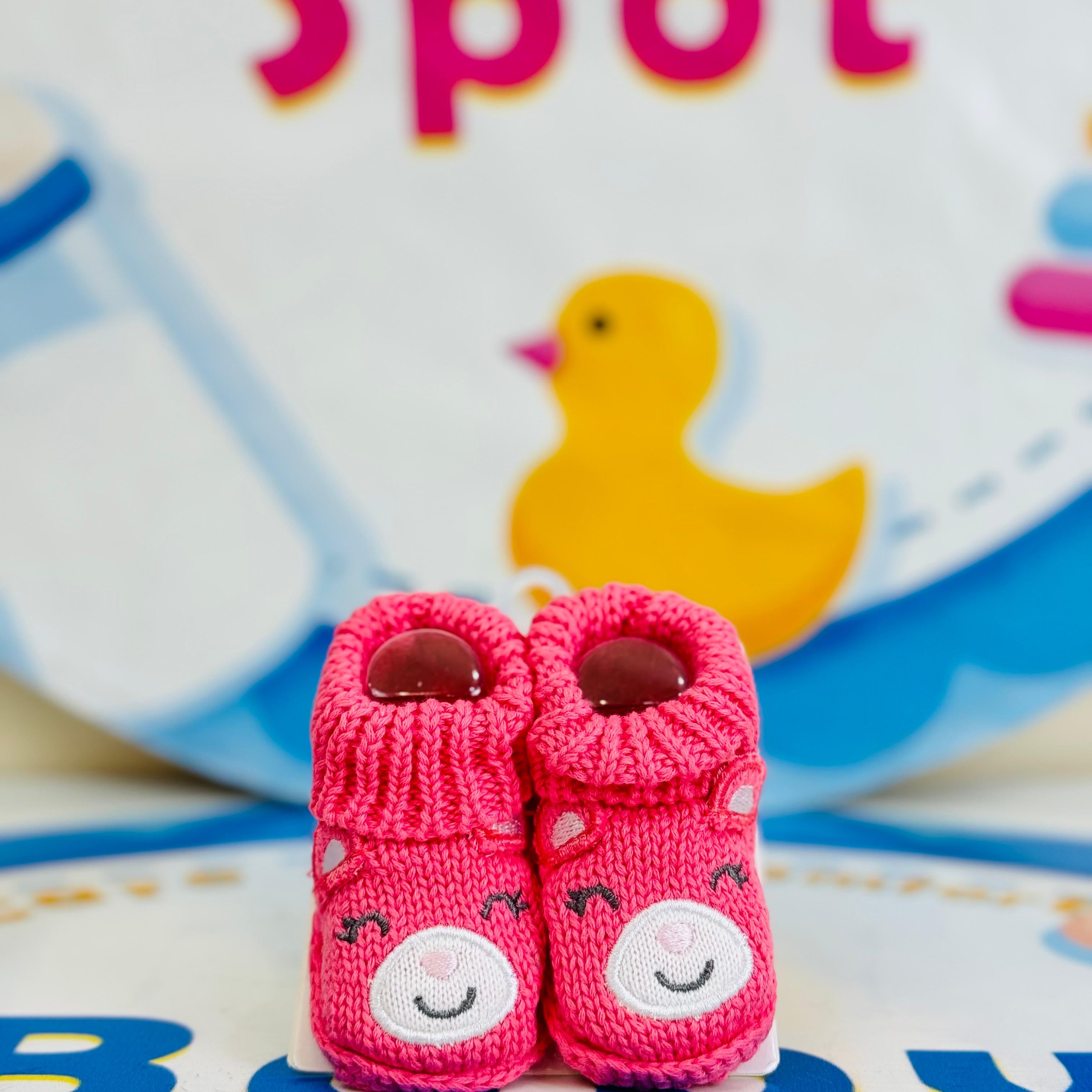 🧸 Imported Baby Woolen Booties Collection 🍼✨

Keep your little one’s tiny feet warm, cozy & stylish this winter! ❄️💖 Made from pure wool, these adorable newborn baby booties are designed with cute teddy bear details – making them the perfect blend of comfort & cuteness. 🐻

⭐ Why Moms Love Them:

👶 Imported Baby Woolen Booties – soft, cozy & skin-friendly

🧸 Adorable Teddy Bear Design – perfect for newborn baby outfits

❄️ Winter Essential – keeps your baby’s feet warm & protected

📏 Size: 0–9 Months 