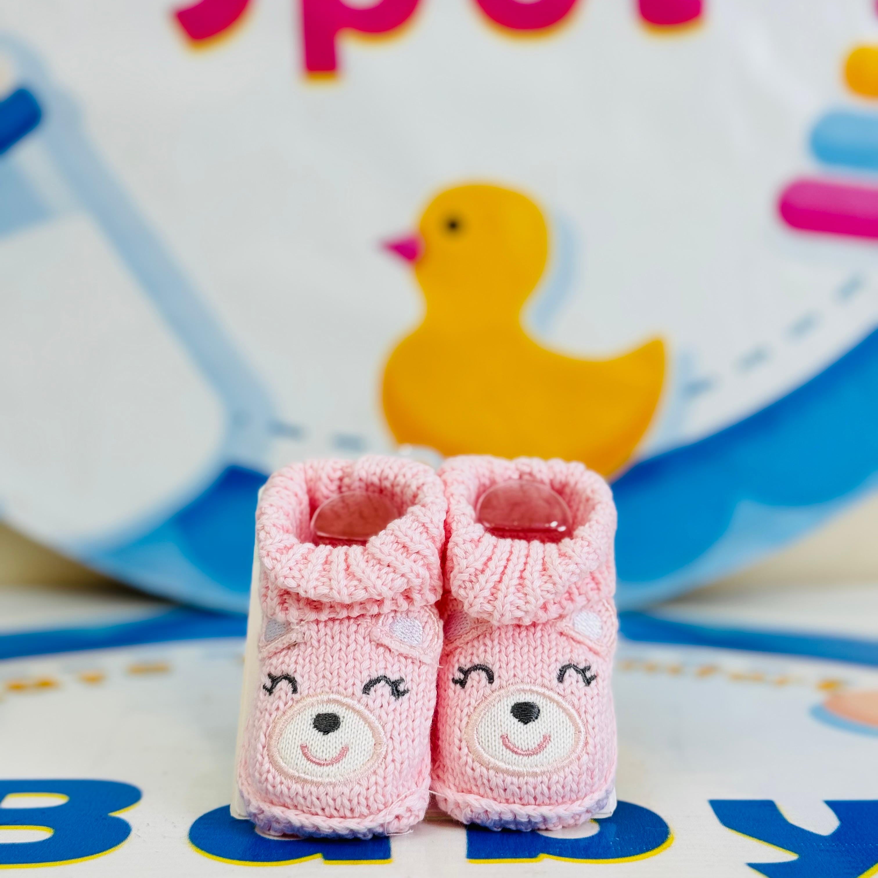 🧸 Imported Baby Woolen Booties Collection 🍼✨

Keep your little one’s tiny feet warm, cozy & stylish this winter! ❄️💖 Made from pure wool, these adorable newborn baby booties are designed with cute teddy bear details – making them the perfect blend of comfort & cuteness. 🐻

⭐ Why Moms Love Them:

👶 Imported Baby Woolen Booties – soft, cozy & skin-friendly

🧸 Adorable Teddy Bear Design – perfect for newborn baby outfits

❄️ Winter Essential – keeps your baby’s feet warm & protected

📏 Size: 0–9 Months 