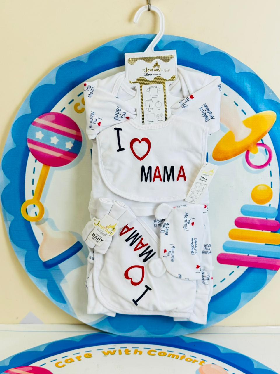 🧸❄️ 10 Pcs Winter velvet Baby Starter Set – The Ultimate Newborn Winter Essential!

Wrap your little one in warmth & love this winter with our premium 10-piece fleece collection 💖. Soft, cozy, and gentle on delicate newborn skin – this set has everything parents need for the perfect start.

👶 What’s Inside (10 Pieces):

👕 1 Warm Shirt
👖 1 Cozy Trouser
🍼 1 Soft Bib
🧢 1 Cute Cap
🛌 1 Wrapping Sheet (perfect for swaddling)
👣 1 Pair of Booties
🧻 3 Face Towels
👗 1 Hanger (to keep it all organized)

💎 