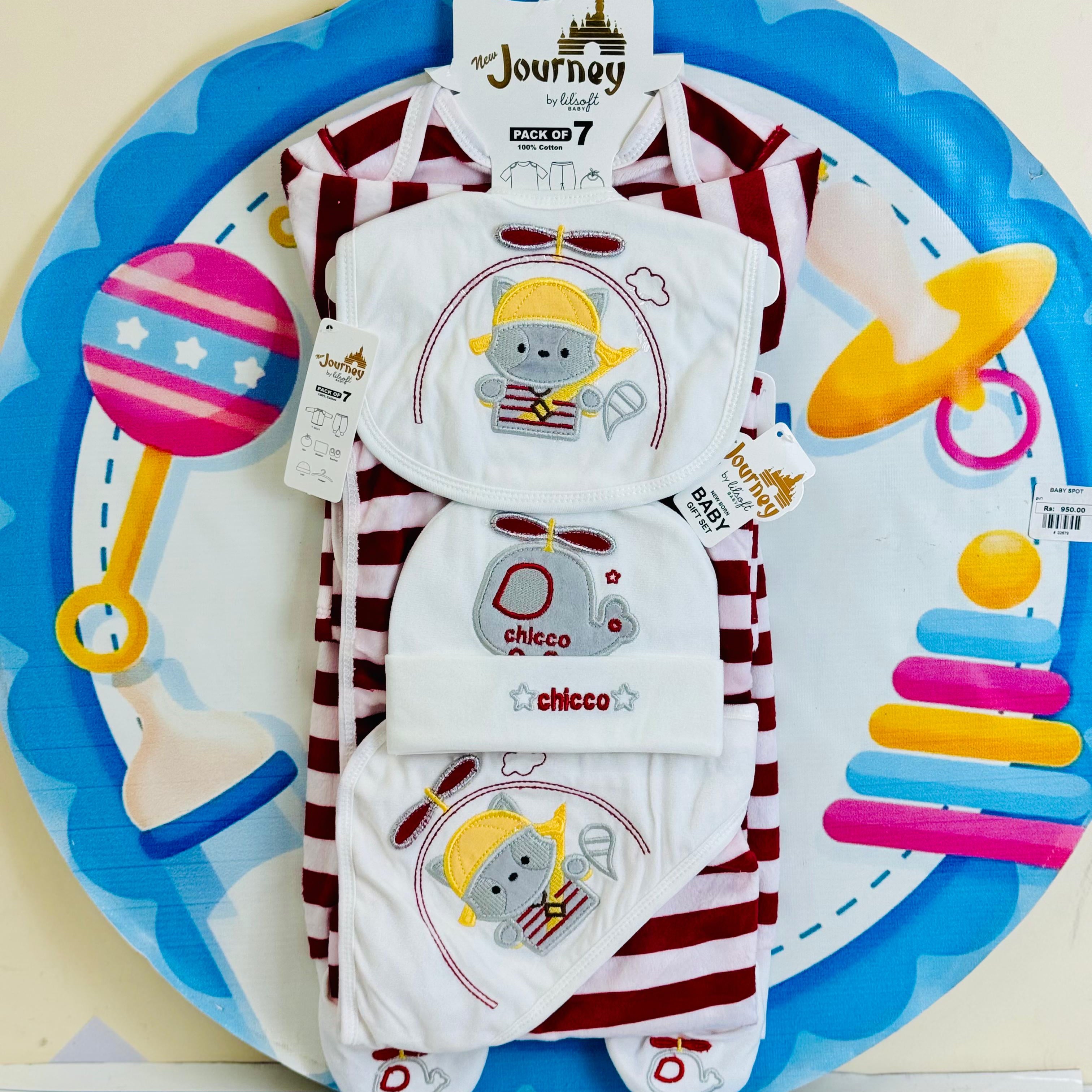 7 Pcs Winter velvet Baby Starter Set – Warm & Cozy