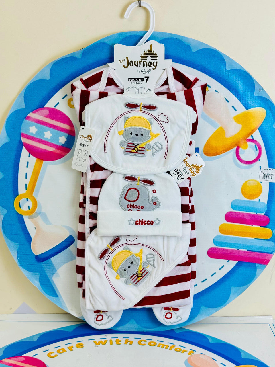 7 Pcs Winter velvet Baby Starter Set – Warm & Cozy