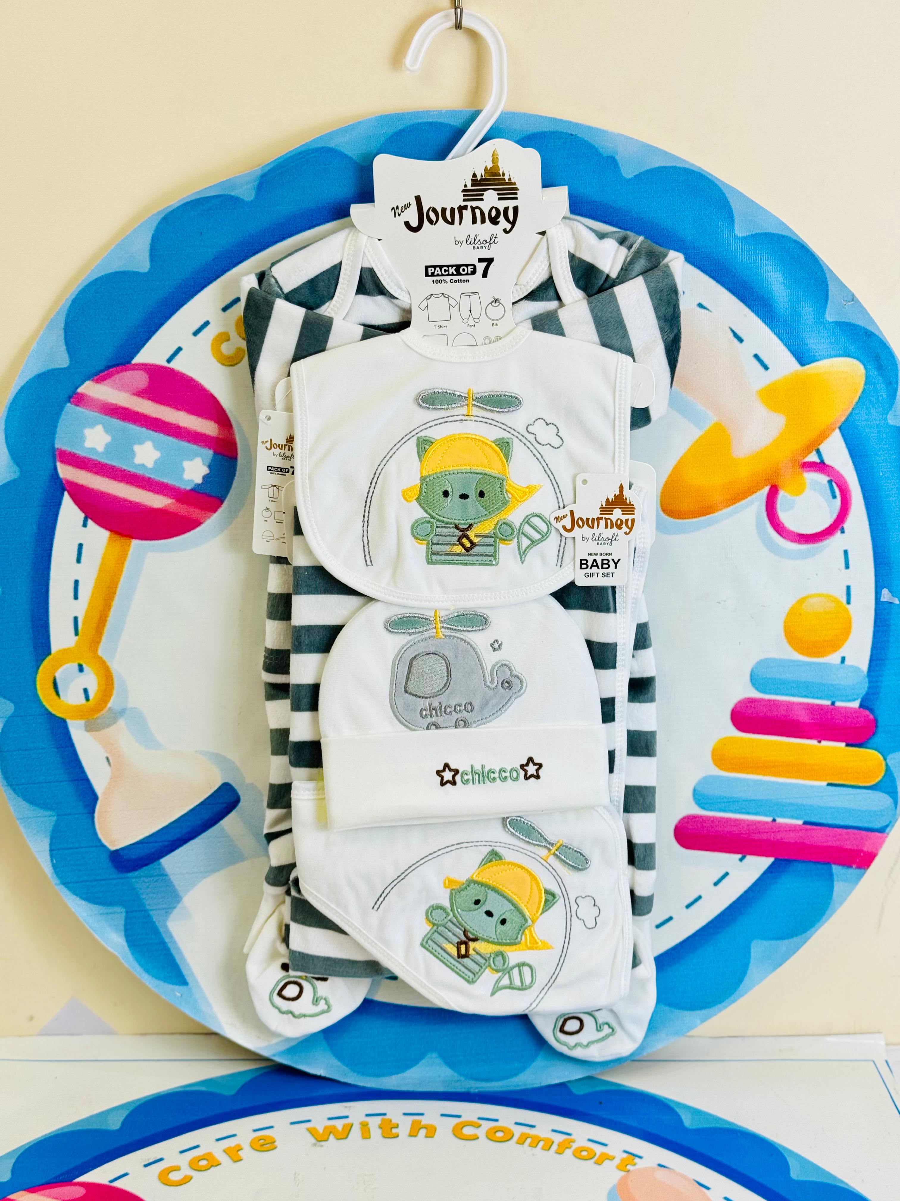 7 Pcs Winter velvet Baby Starter Set – Warm & Cozy