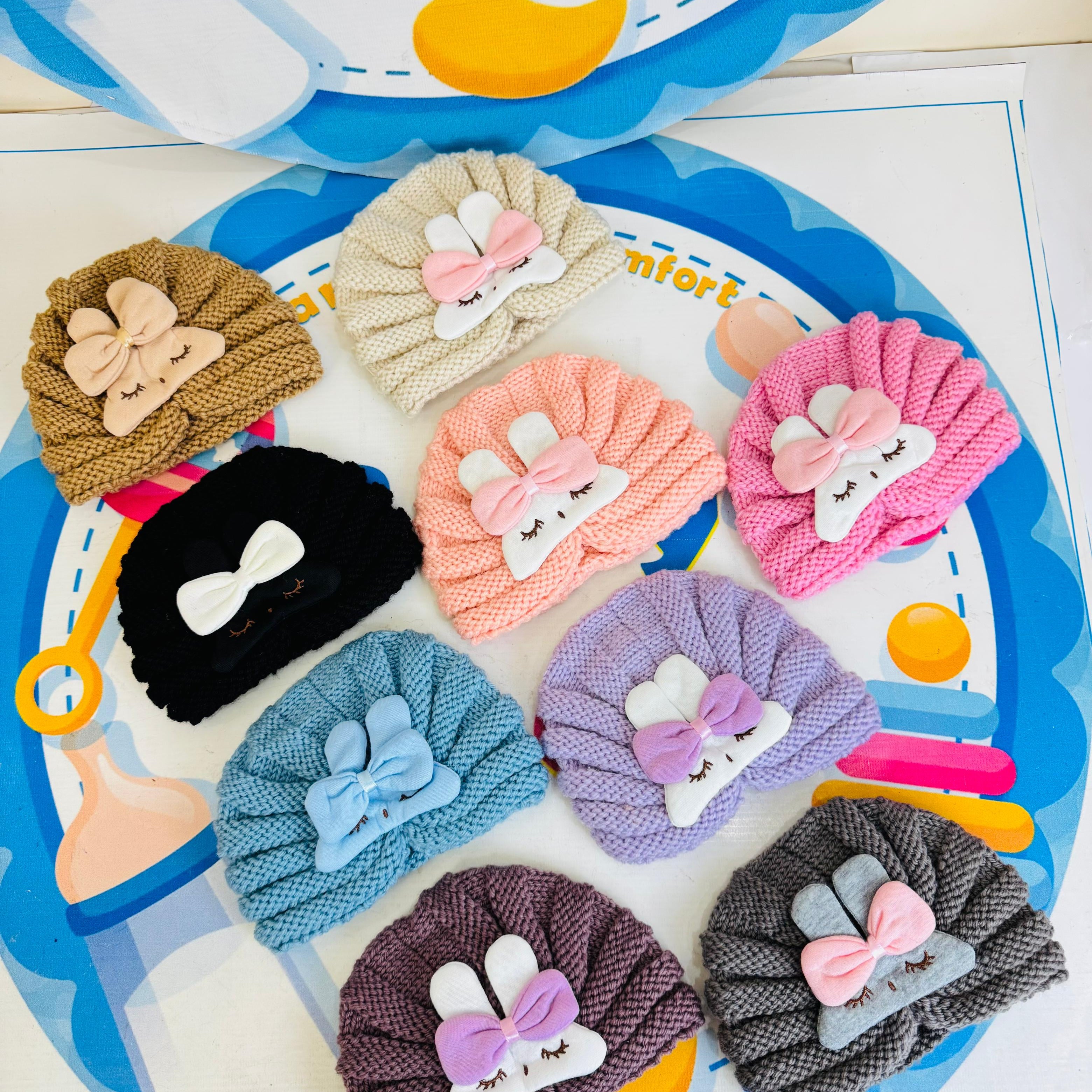 Woolen Turban Caps Collection(0-24 months)