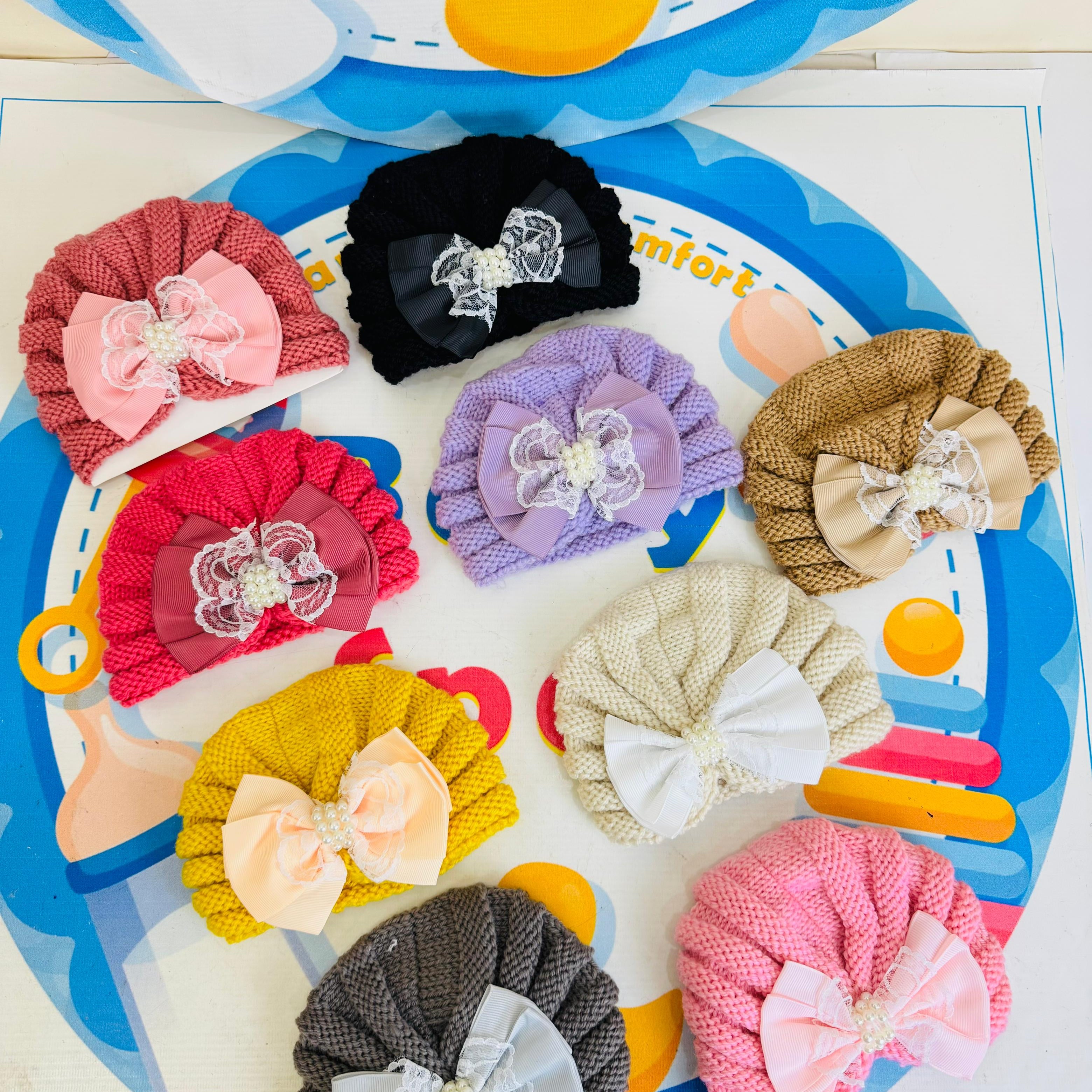 Woolen Turban Caps Collection(0-24 months)
