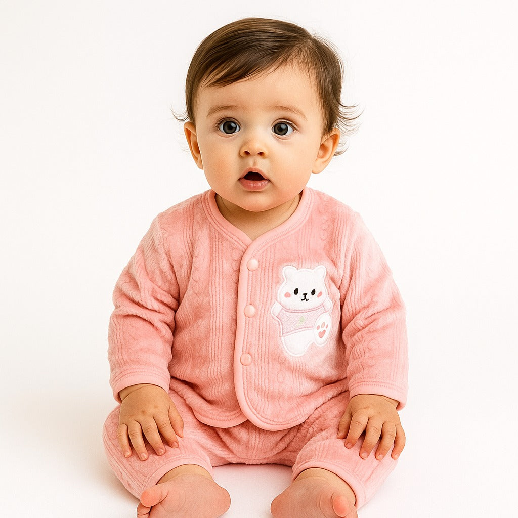 Winter Fleece 2 pc baby suits