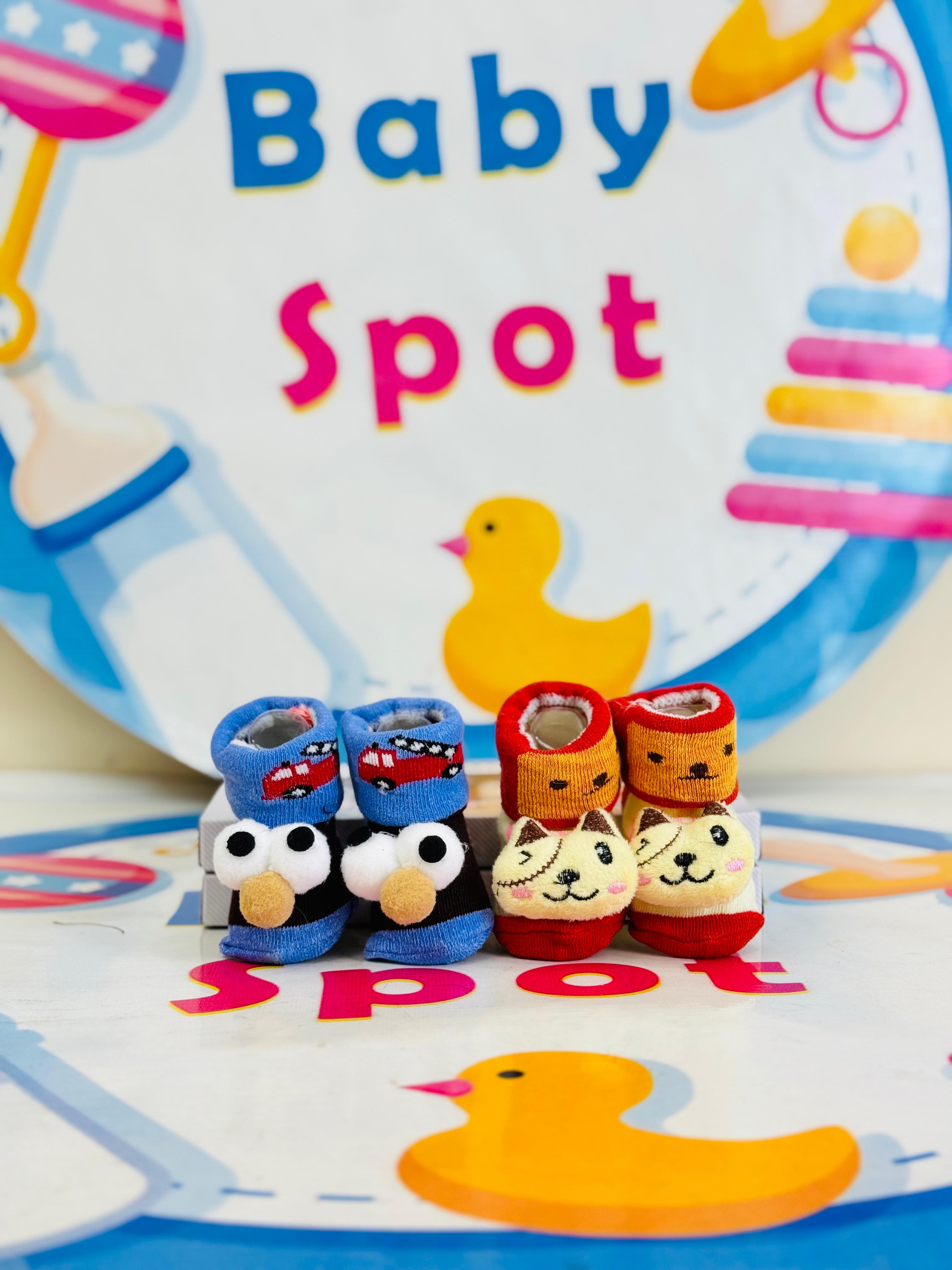 Bebe Fevor Branded Pack of 2 Socks Botties