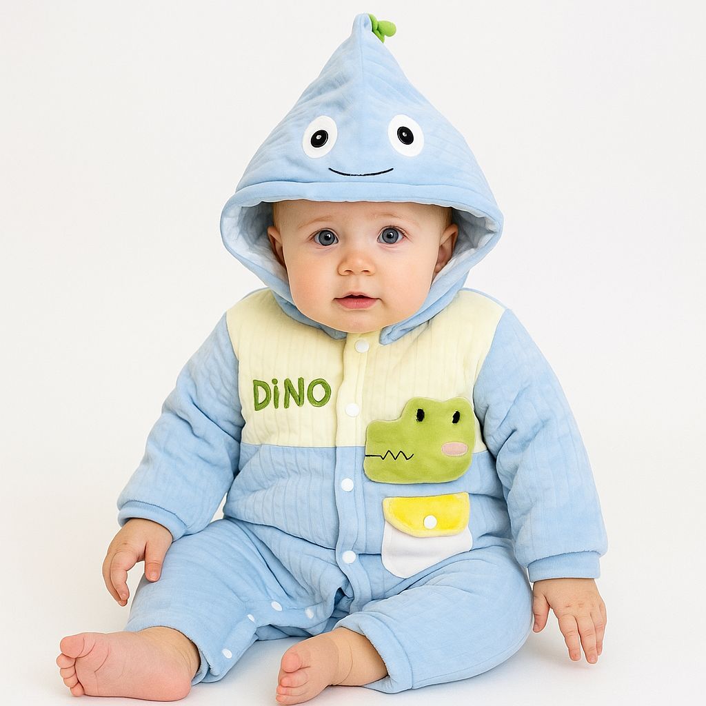 Baby Quilted Foaming Winter Rompers – Cozy & Stylish