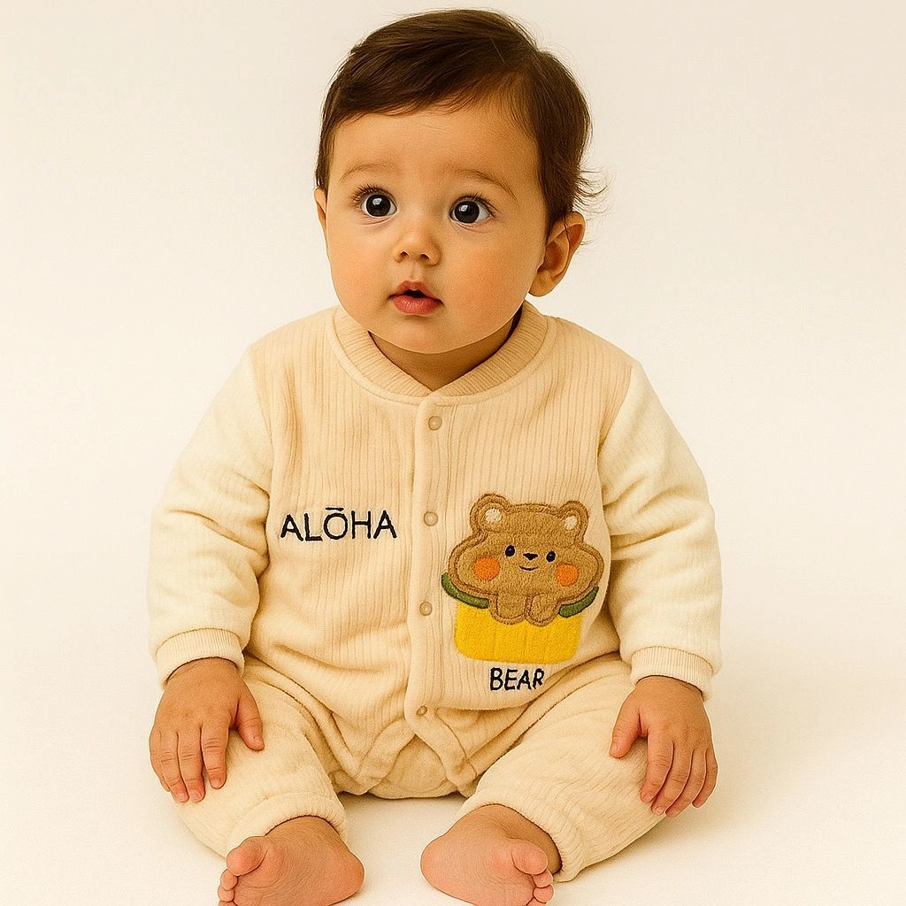 Quilted Velvet Baby Romper Collection