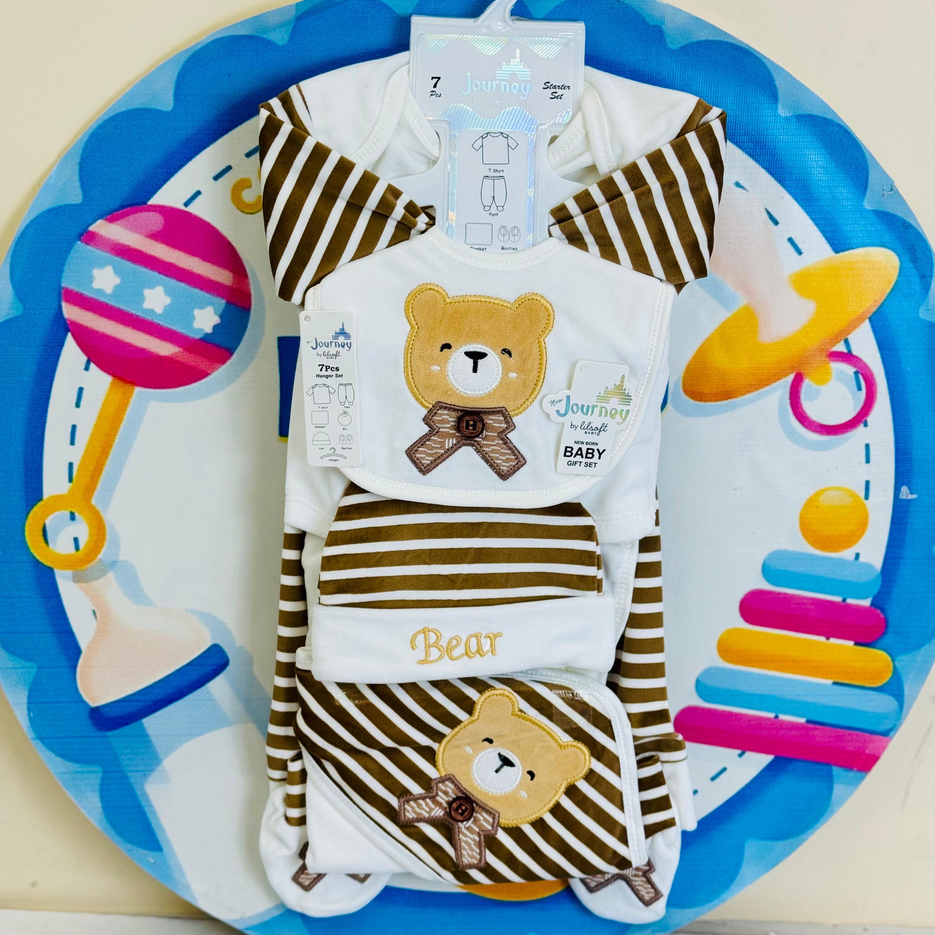 7 Pcs Winter velvet Baby Starter Set – Warm & Cozy