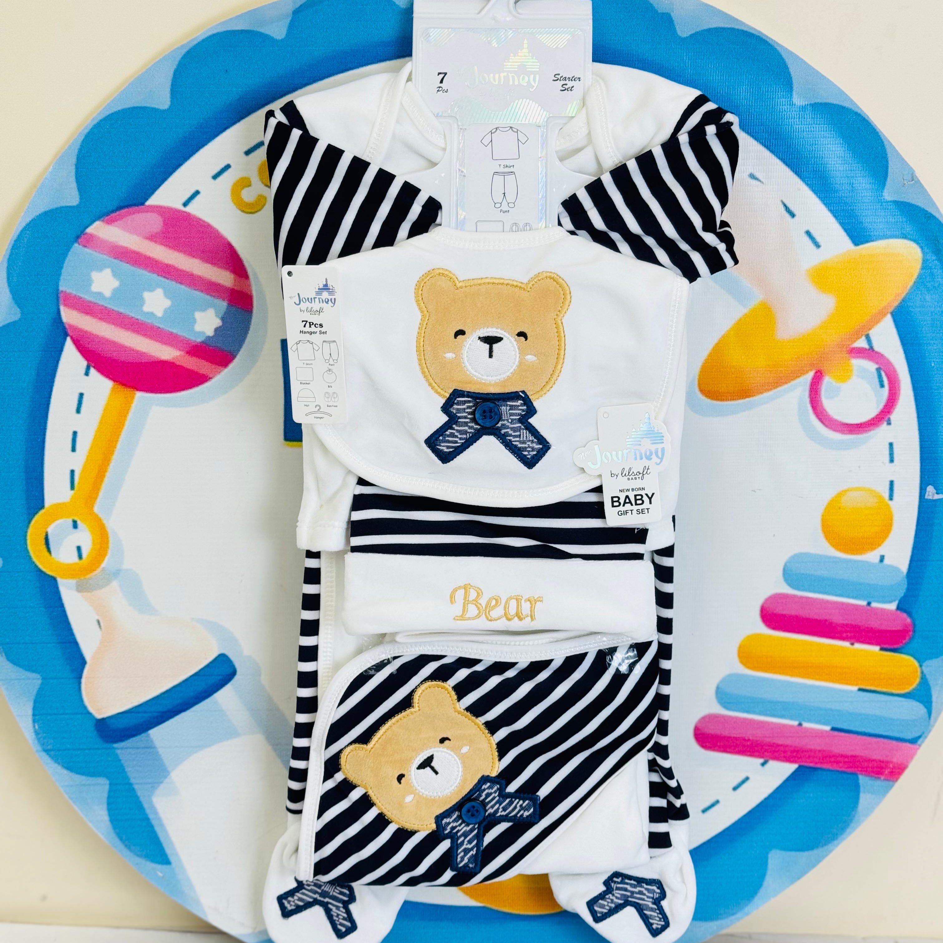 7 Pcs Winter velvet Baby Starter Set – Warm & Cozy