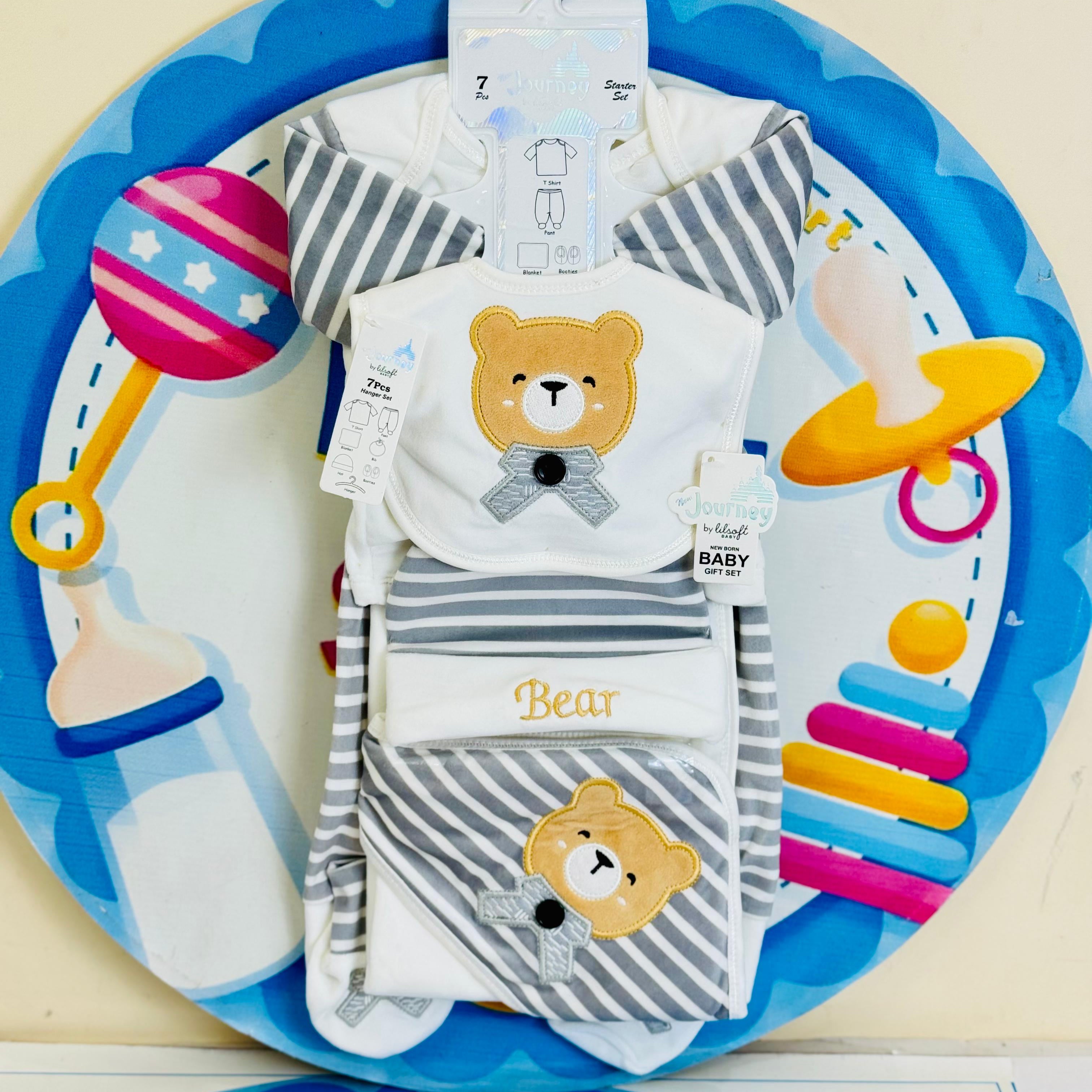 7 Pcs Winter velvet Baby Starter Set – Warm & Cozy